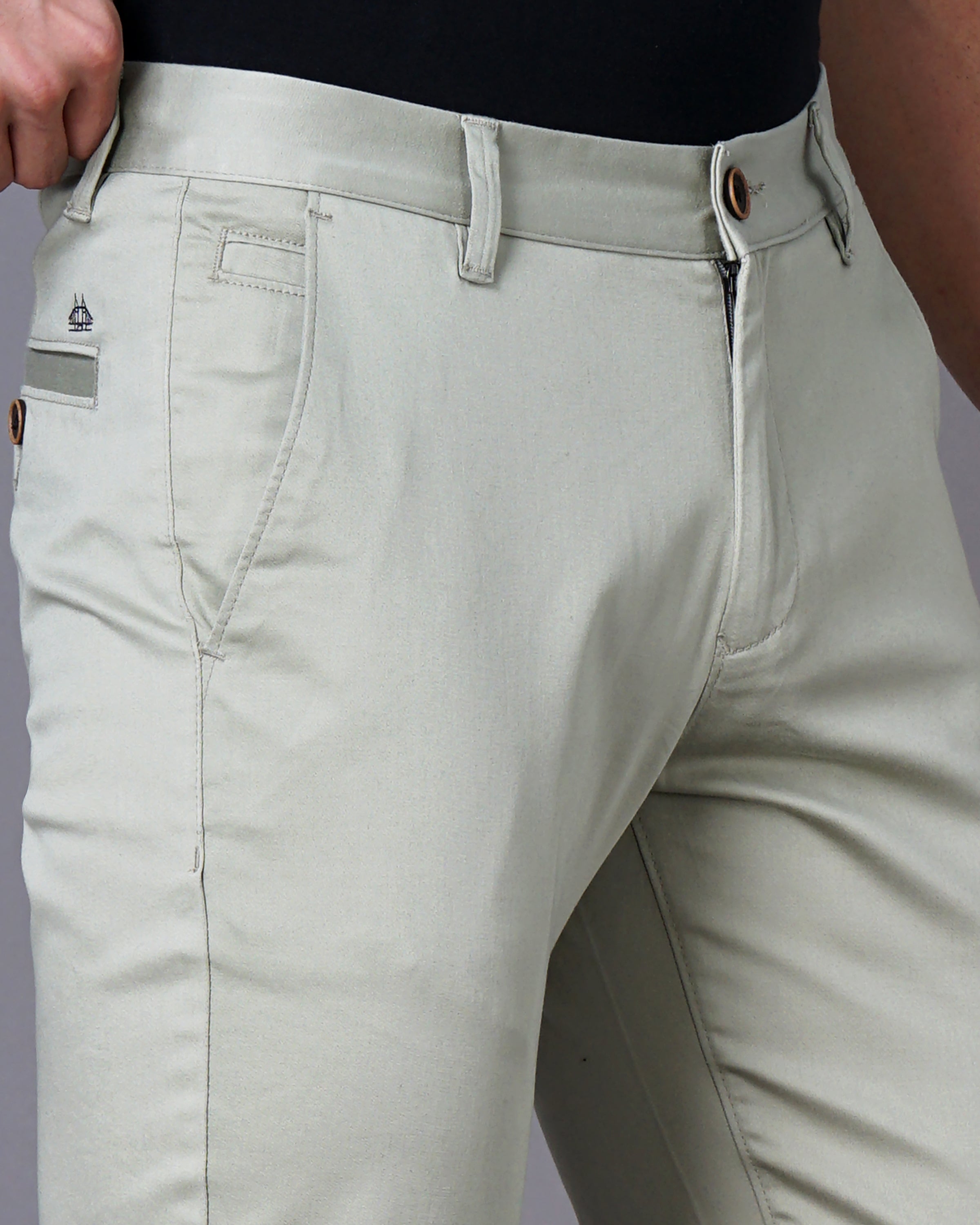 Men Olive Trousers