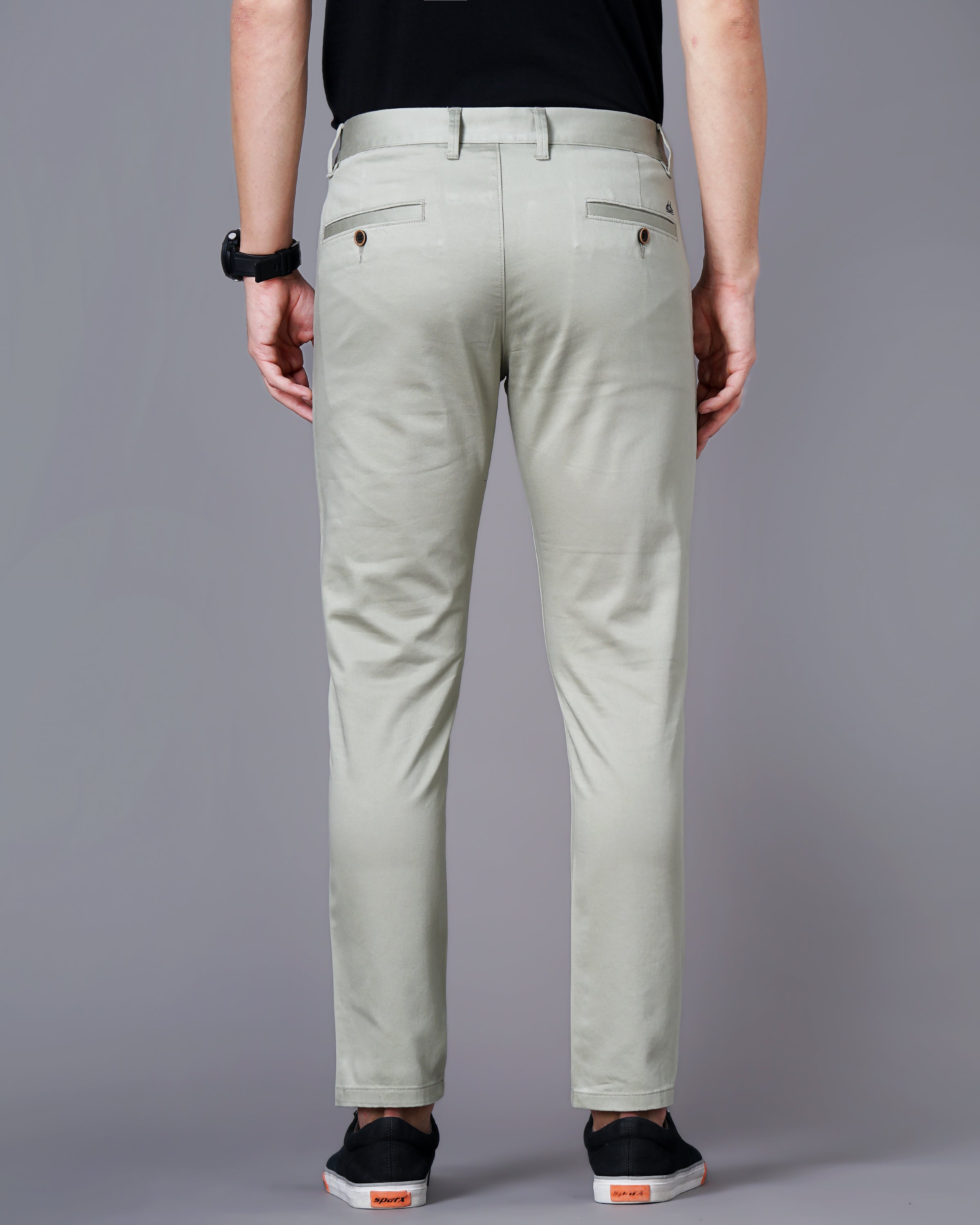 Men Olive Trousers