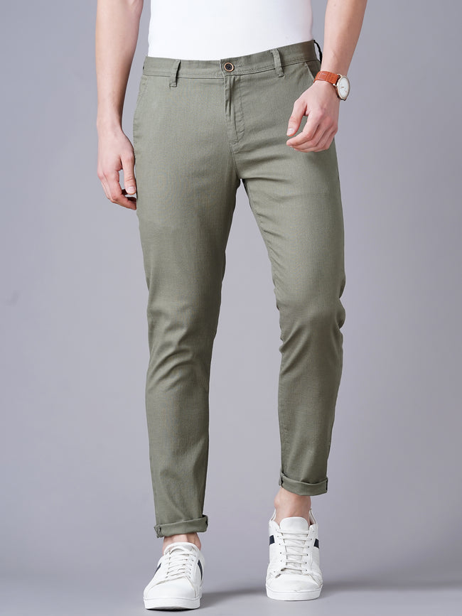 Men Olive Trousers