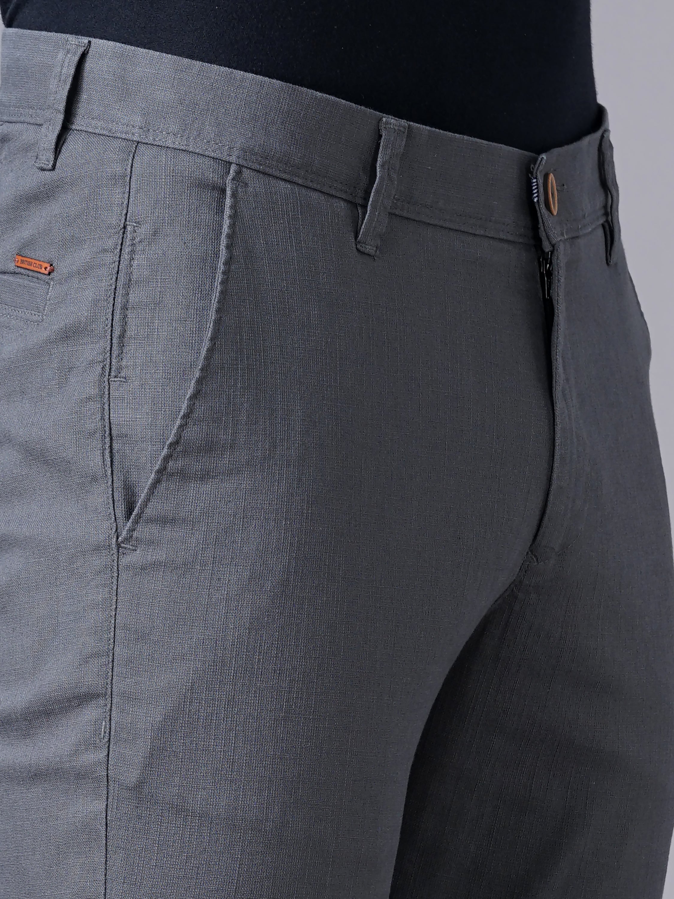 Men Grey Trousers