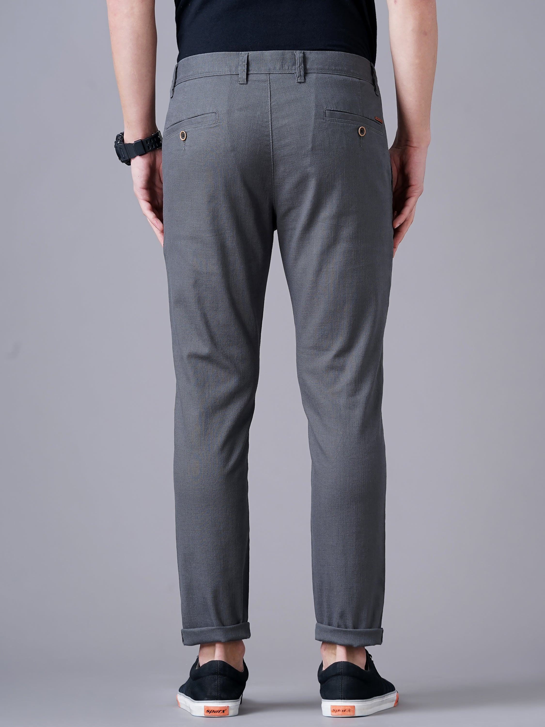 Men Grey Trousers
