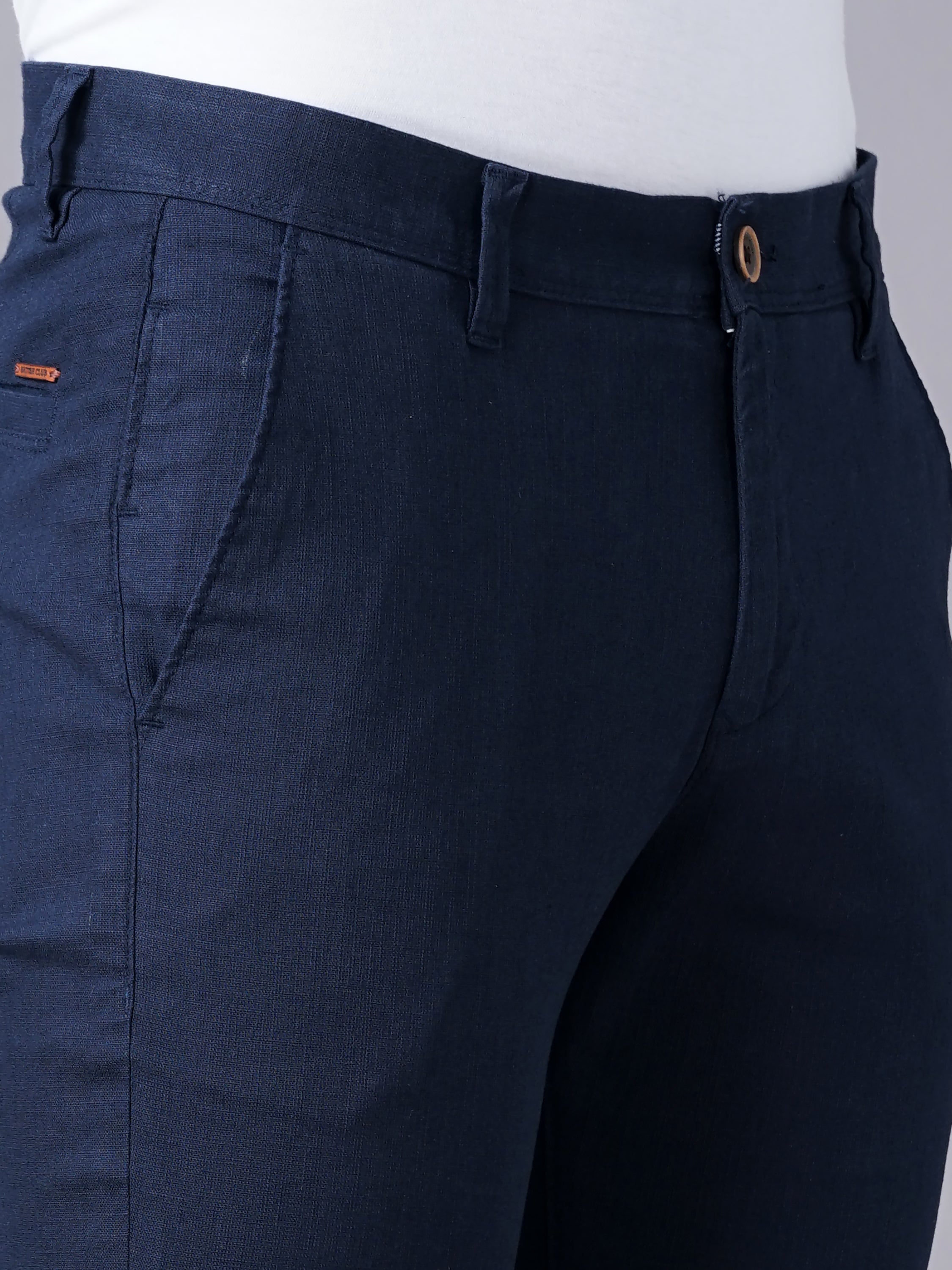 Men Blue Trousers