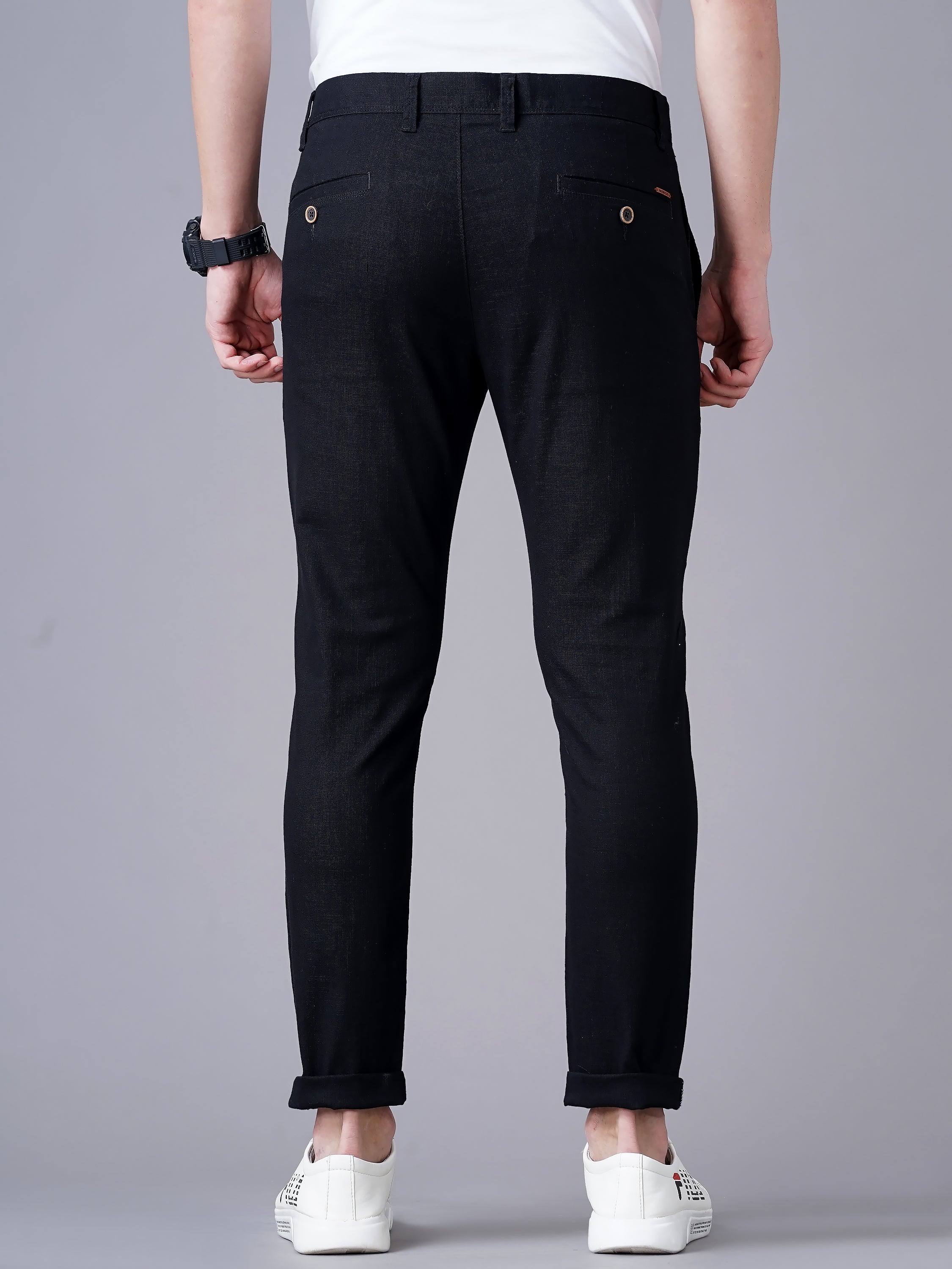 Men Black Trousers