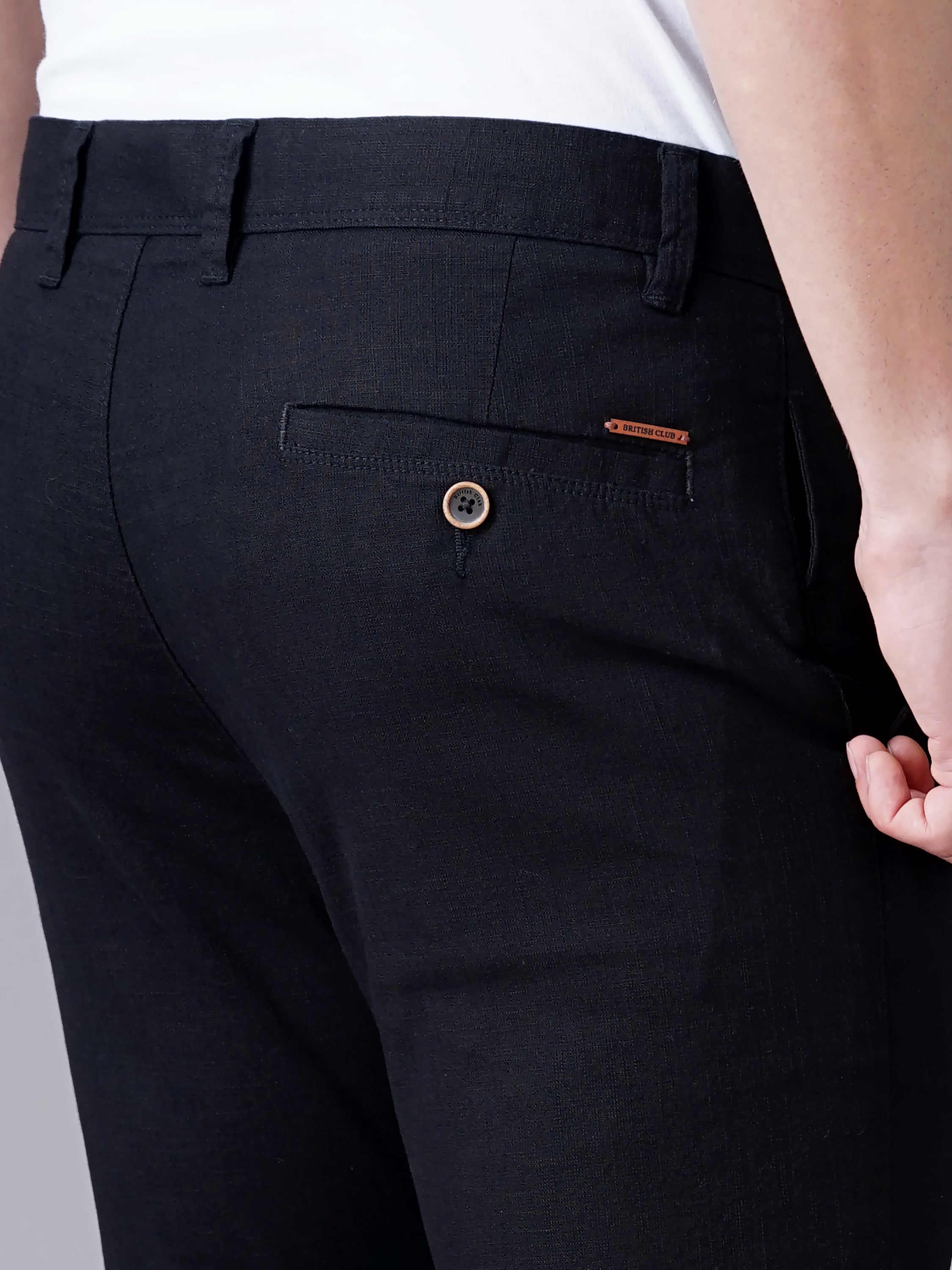 Men Black Trousers