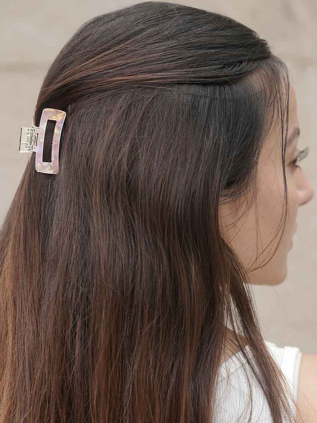 Women Multi Holographic Hair Claw Clips Set Of 3