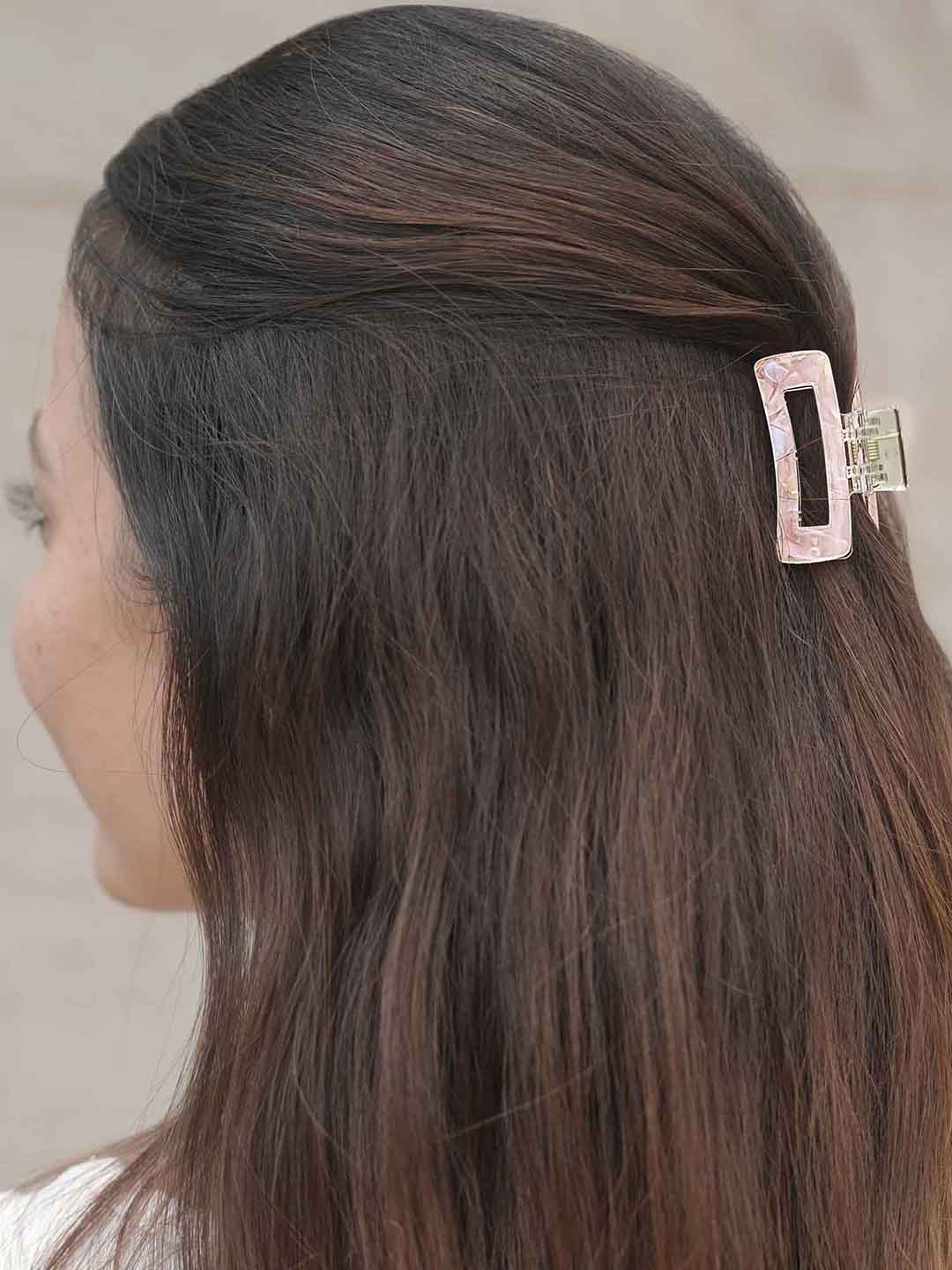Women Multi Holographic Hair Claw Clips Set Of 3