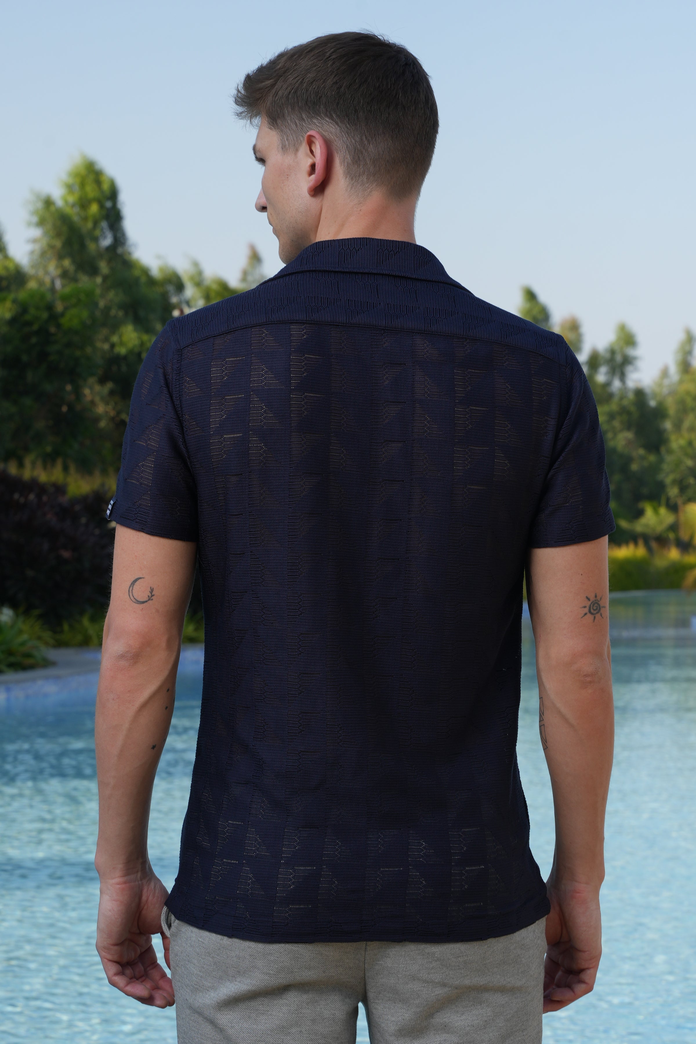 Men Crotchet Shirt