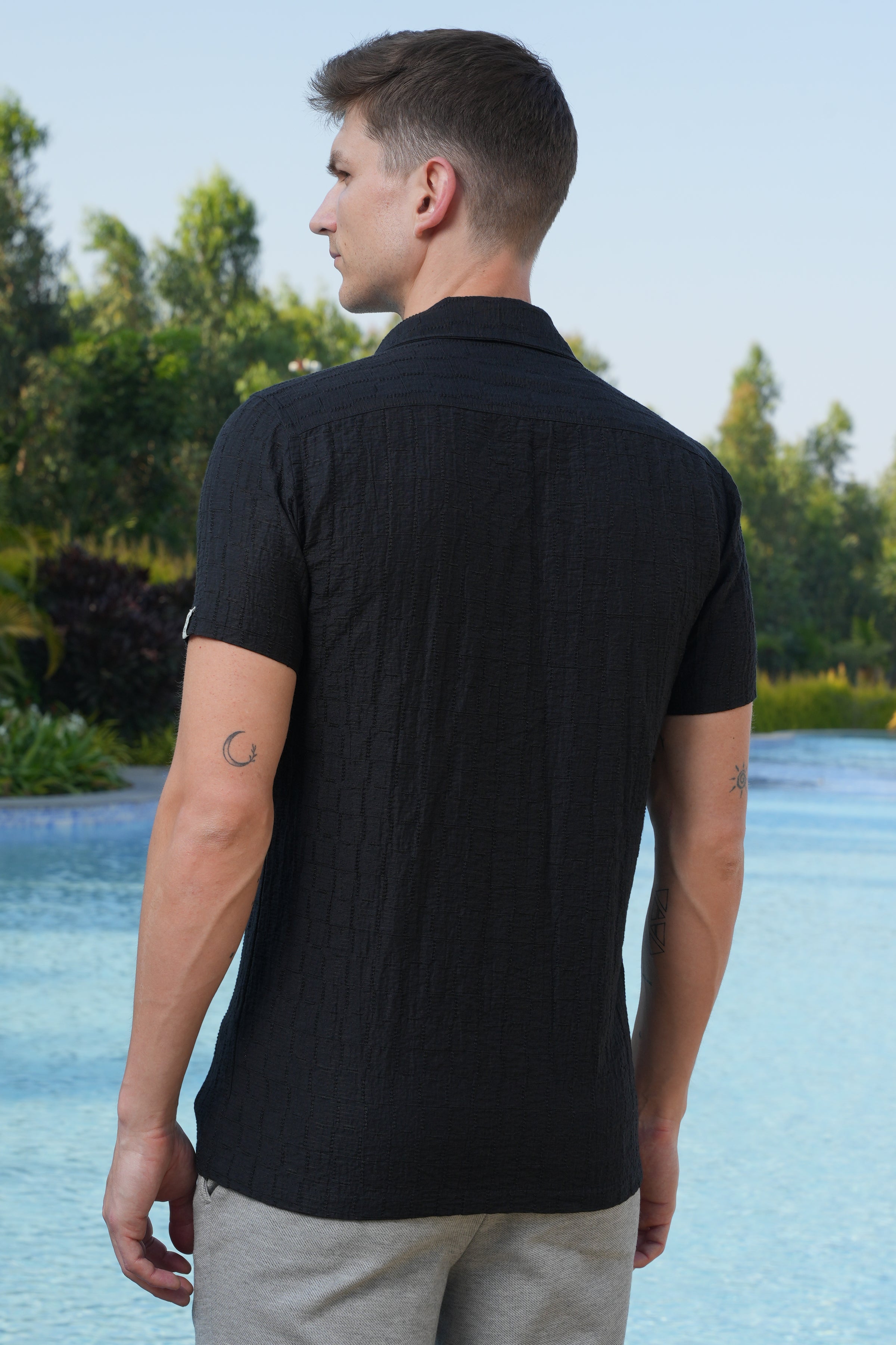 Men Crotchet Shirt