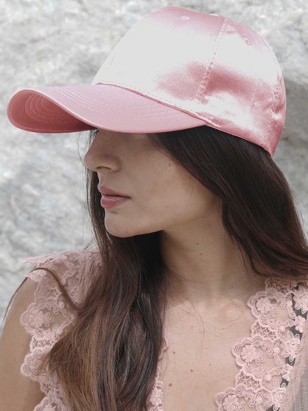 Women Pink Shimmer Baseball Cap