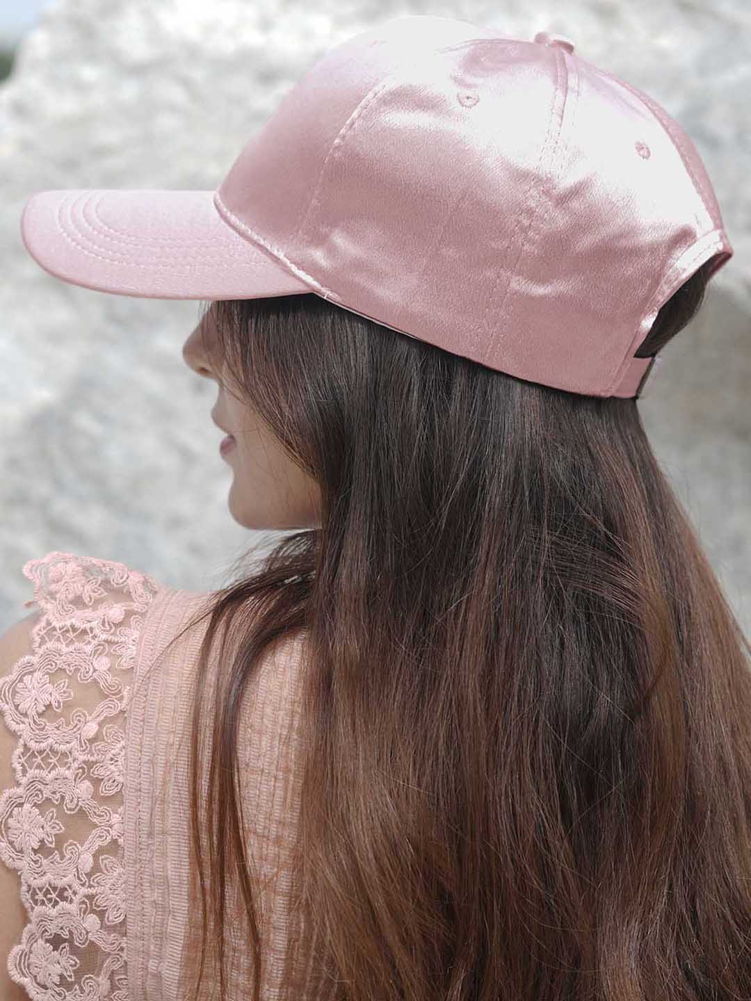 Women Pink Shimmer Baseball Cap