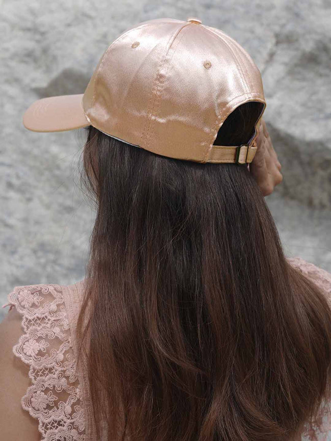 Women Gold Shimmer Baseball Cap