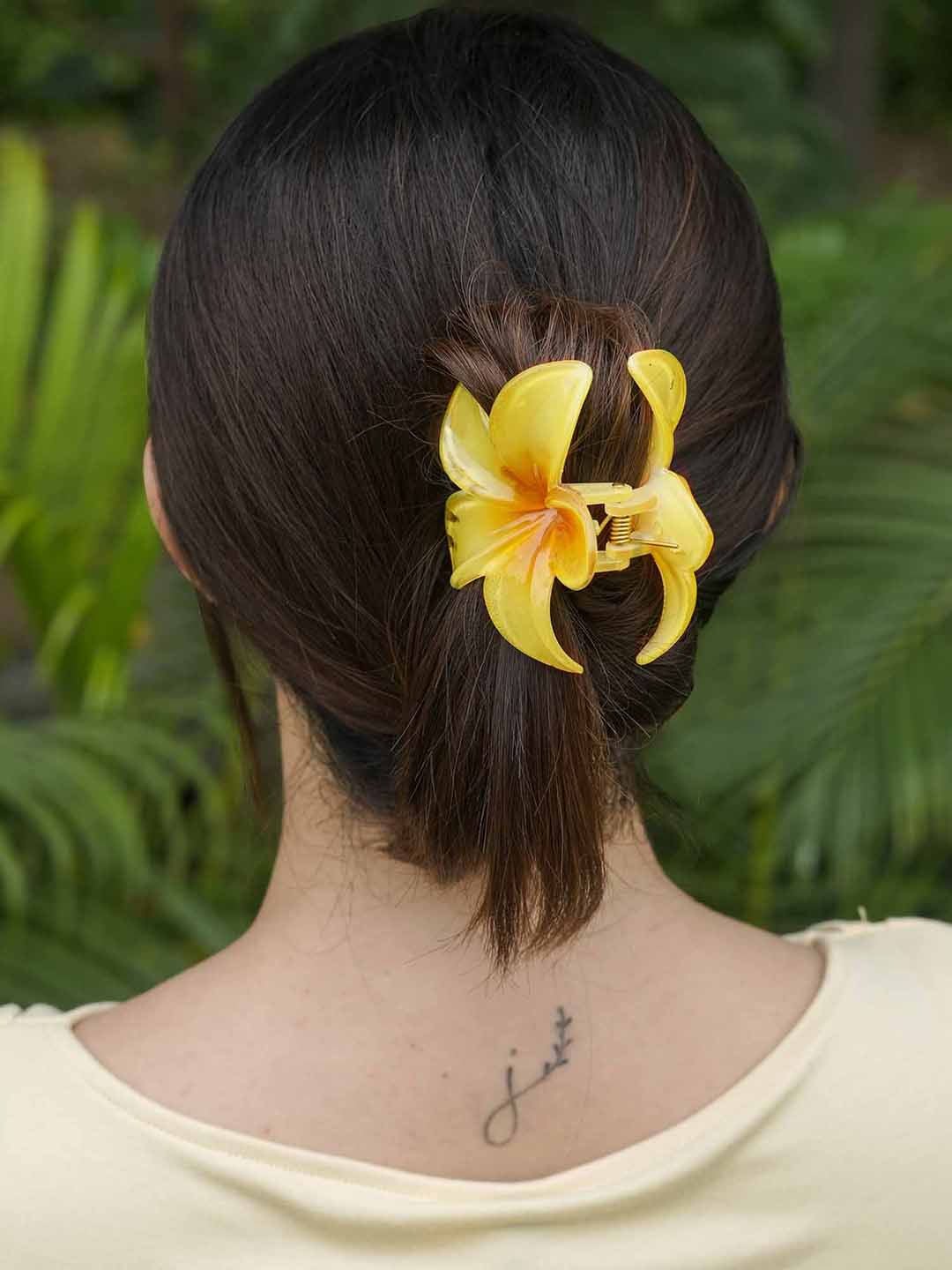 Gold Hair Claw Clips With Free Pouch Set Of 3