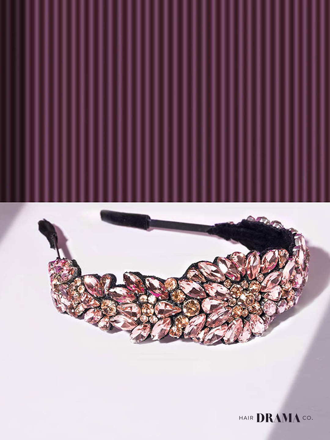 Women Rose Gold Rosemary Broad Headband