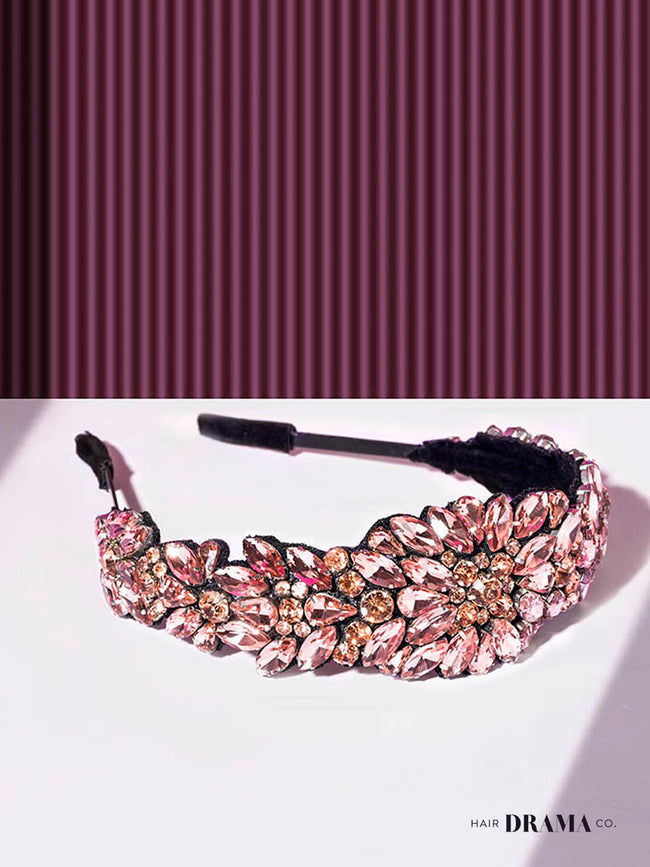 Women Rose Gold Rosemary Broad Headband