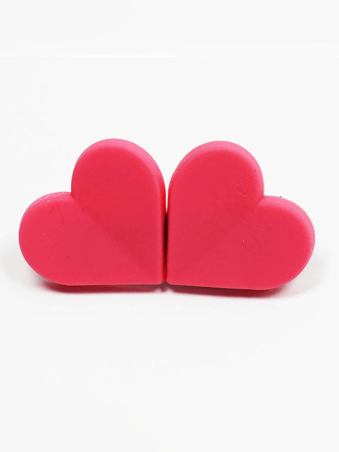 Women Pink Heart Pins Set Of 5