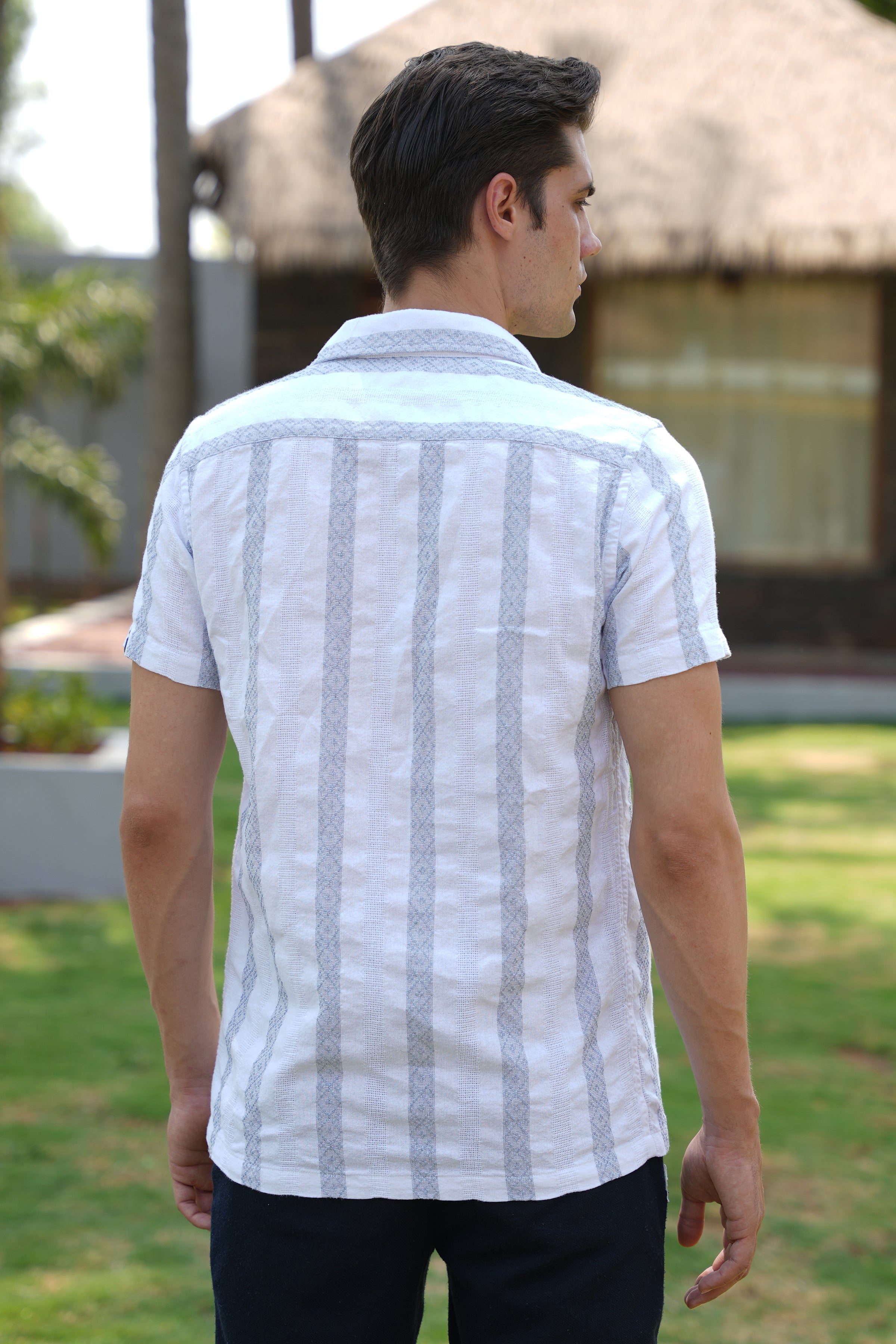 Men Pattern Striped Shirt