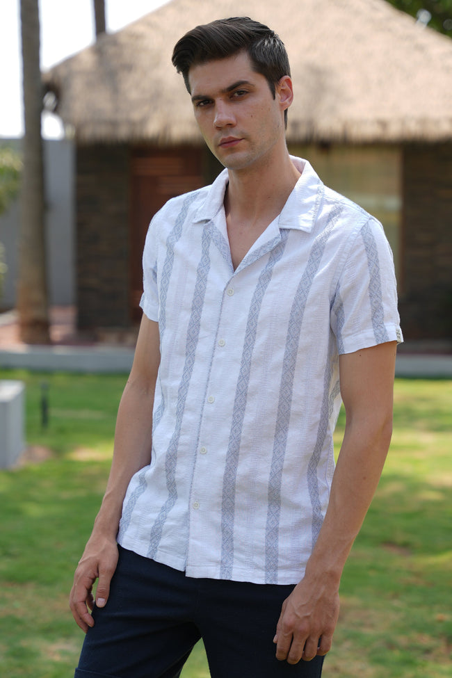 Men Pattern Striped Shirt