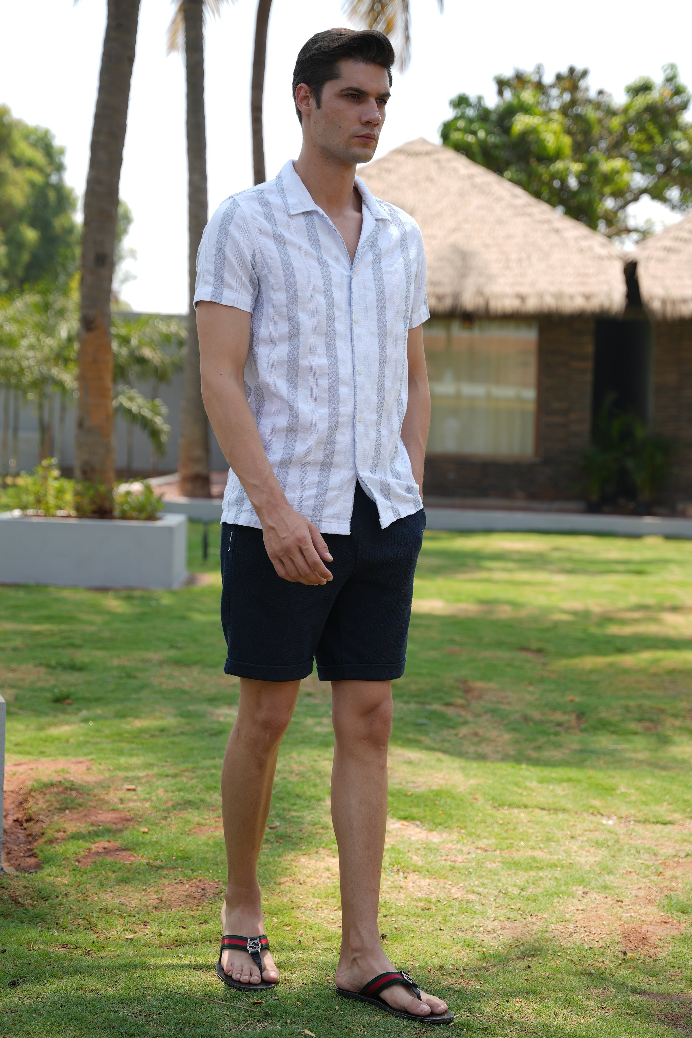Men Pattern Striped Shirt