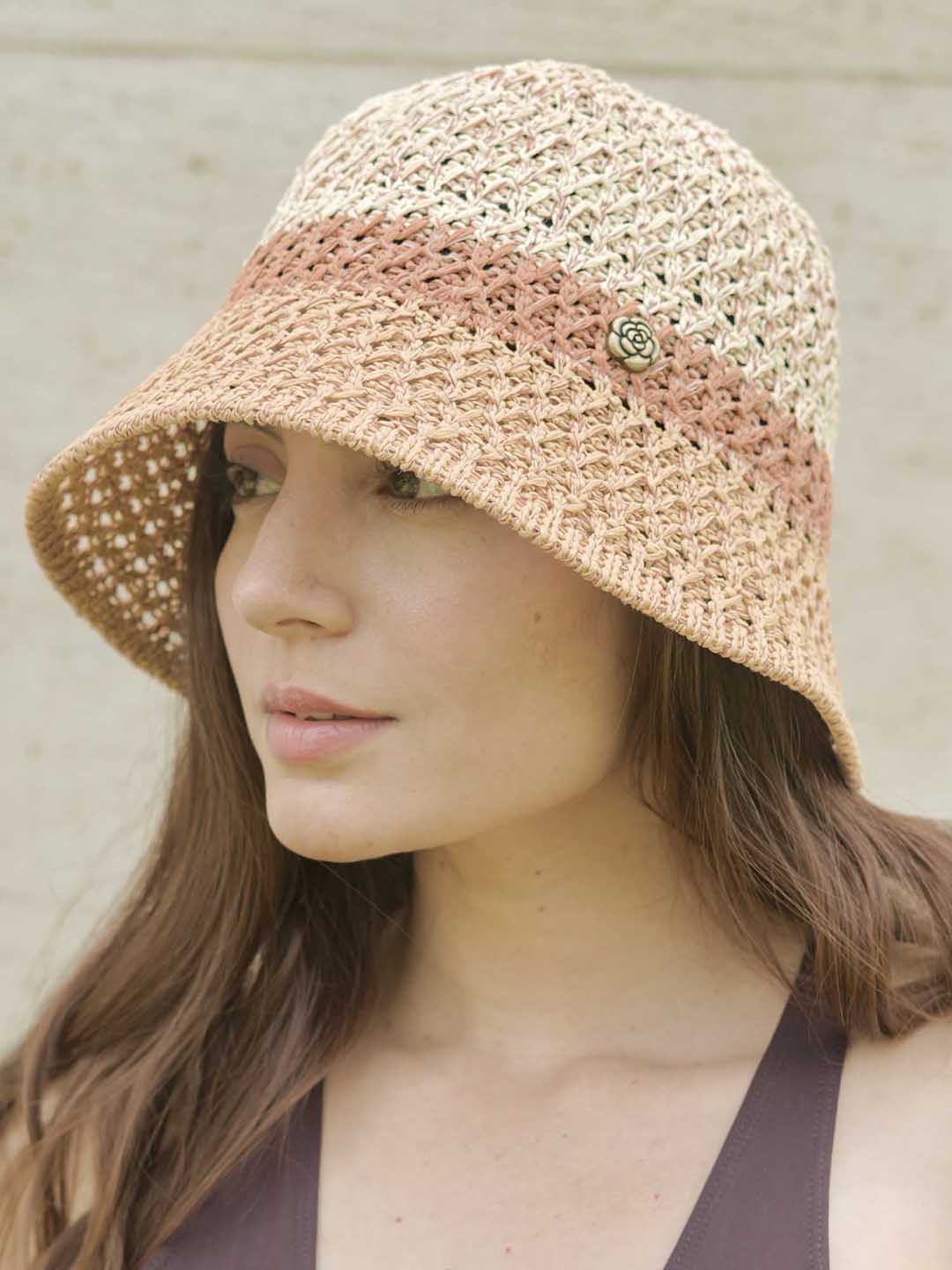 Multi Crochet Beach Bucket Hat