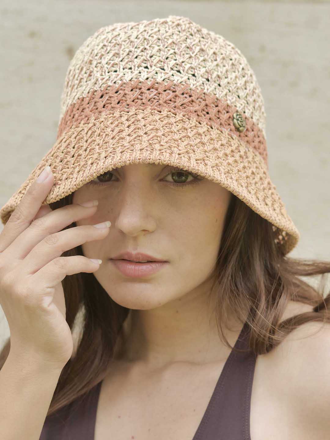 Multi Crochet Beach Bucket Hat