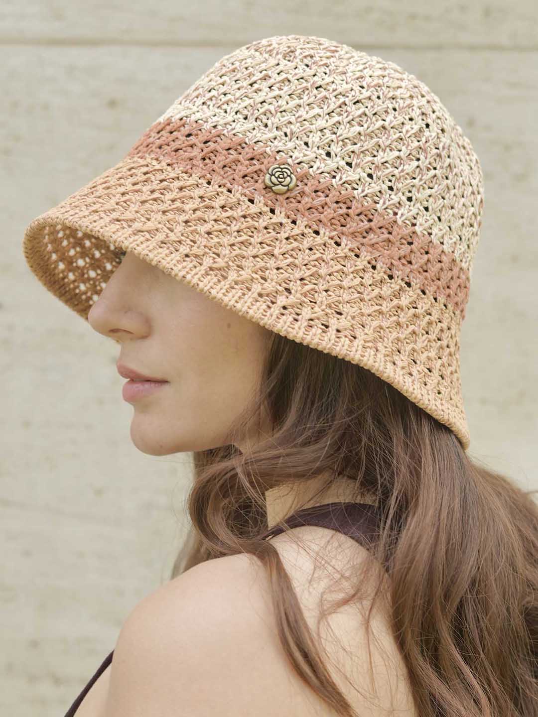 Multi Crochet Beach Bucket Hat