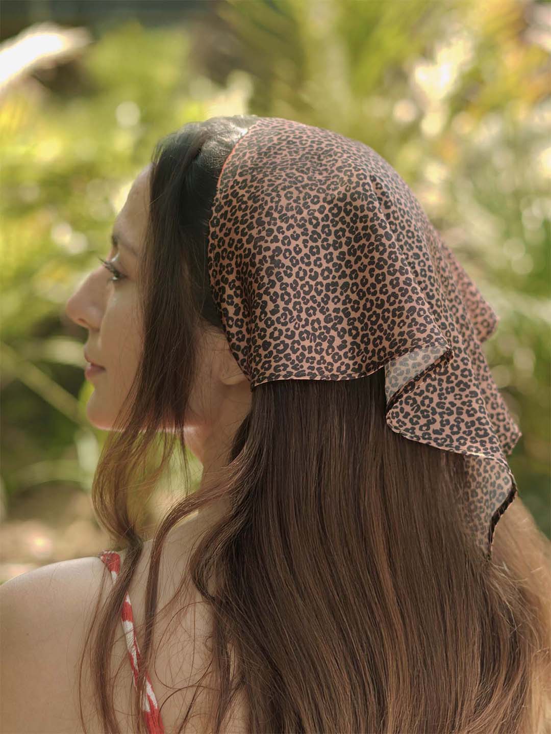 Brown Lea Noir Headscarf