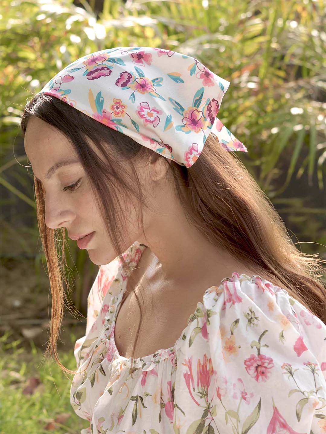 Multi Bloom Headscarf