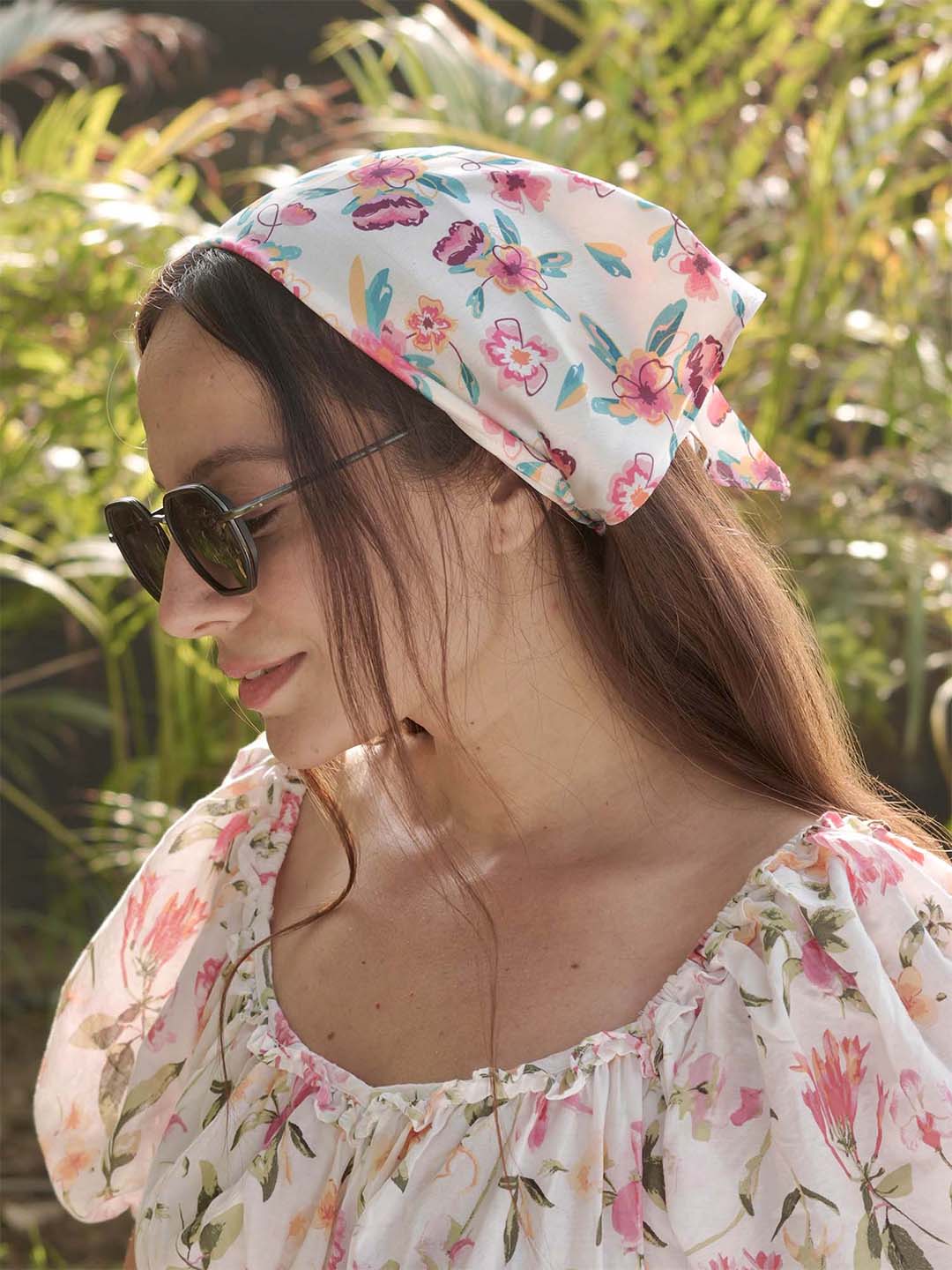 Multi Bloom Headscarf