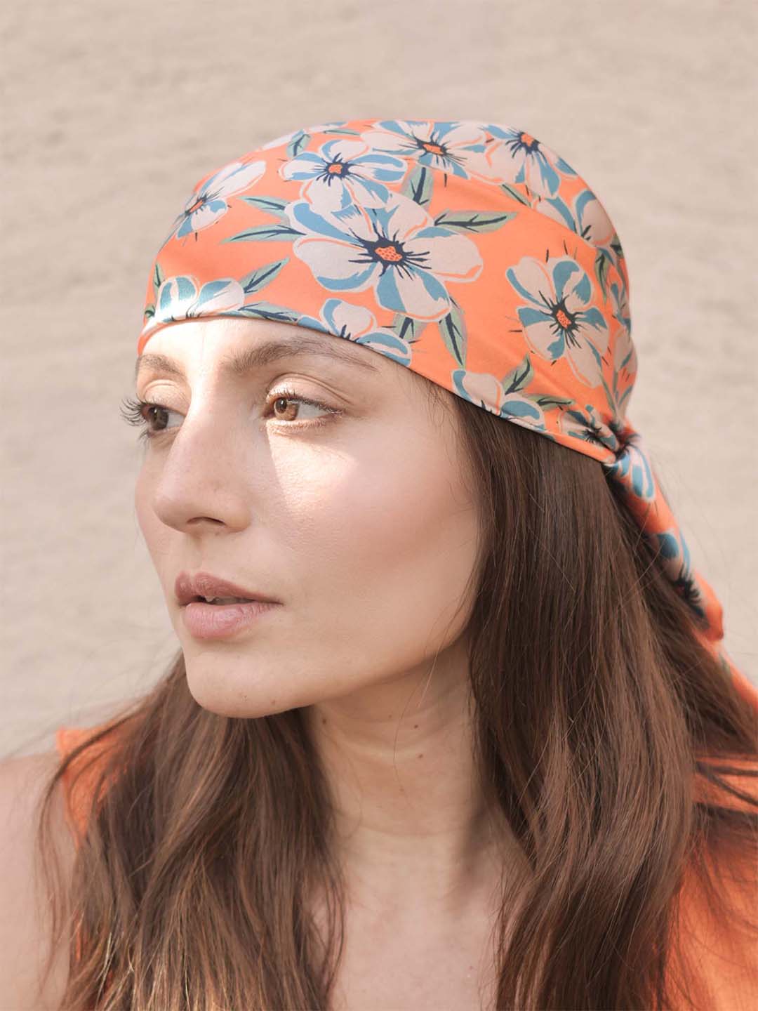Orange Blossom Bandana Scarf