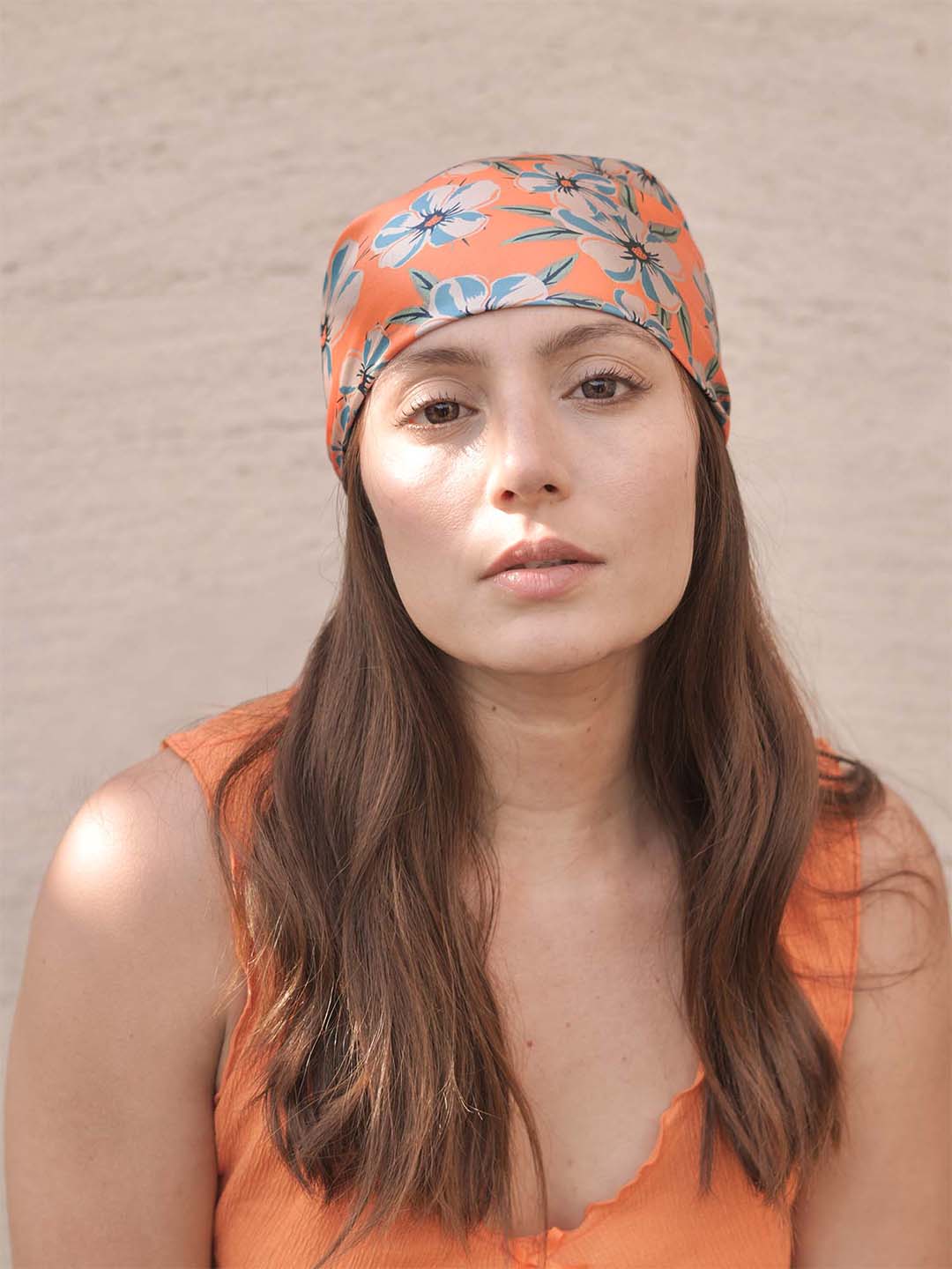 Orange Blossom Bandana Scarf