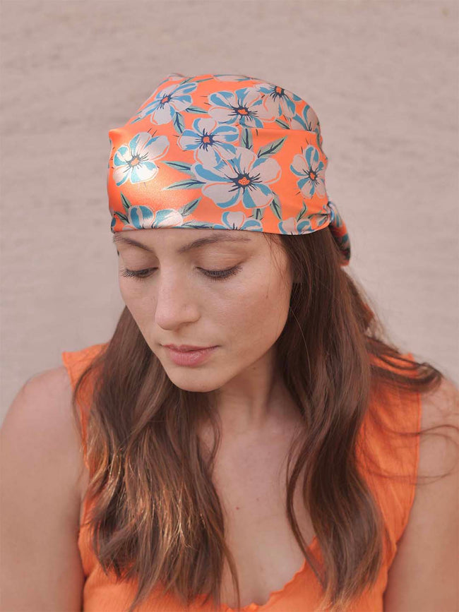 Orange Blossom Bandana Scarf