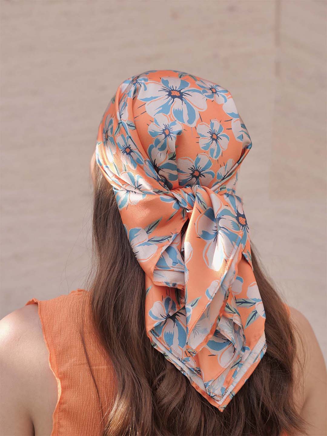Orange Blossom Bandana Scarf
