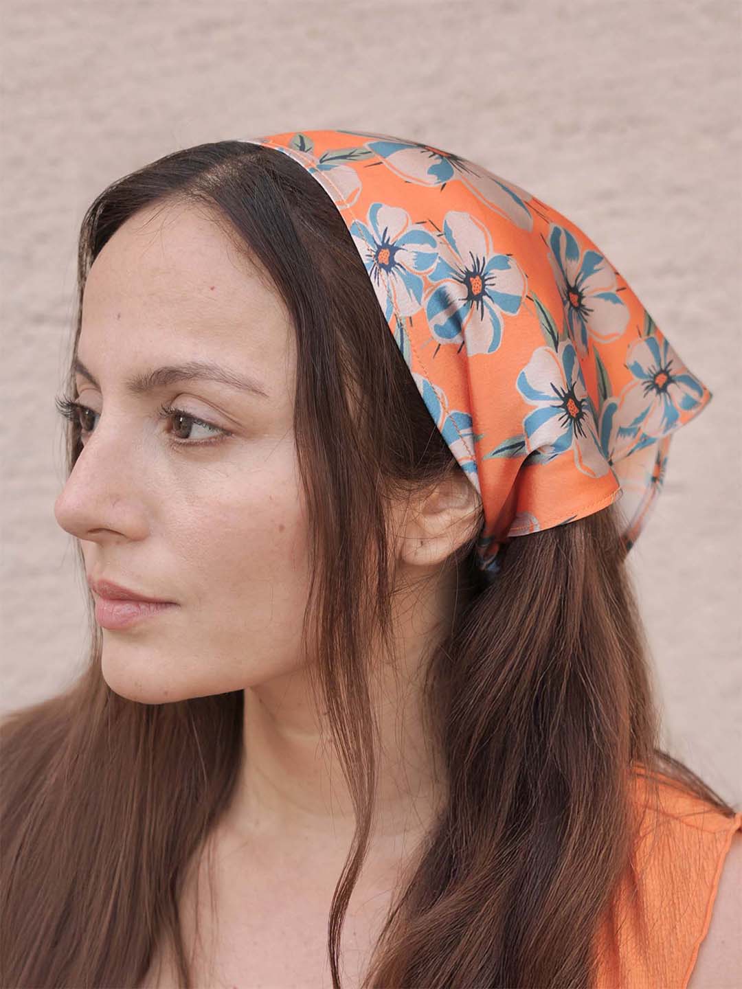 Orange Blossom Headscarf
