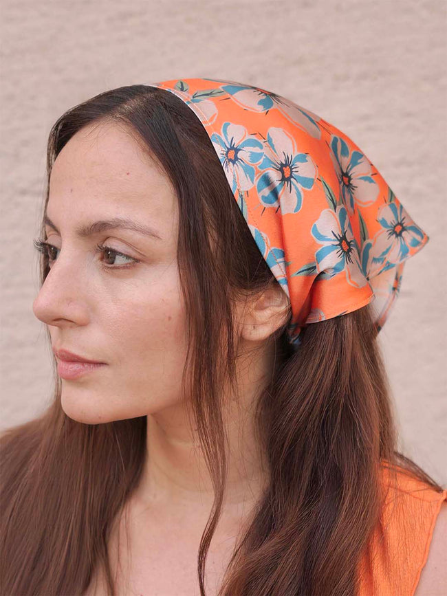Orange Blossom Headscarf