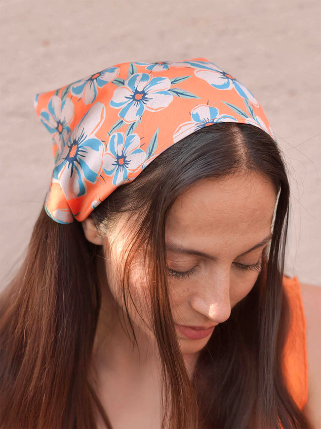 Orange Blossom Headscarf