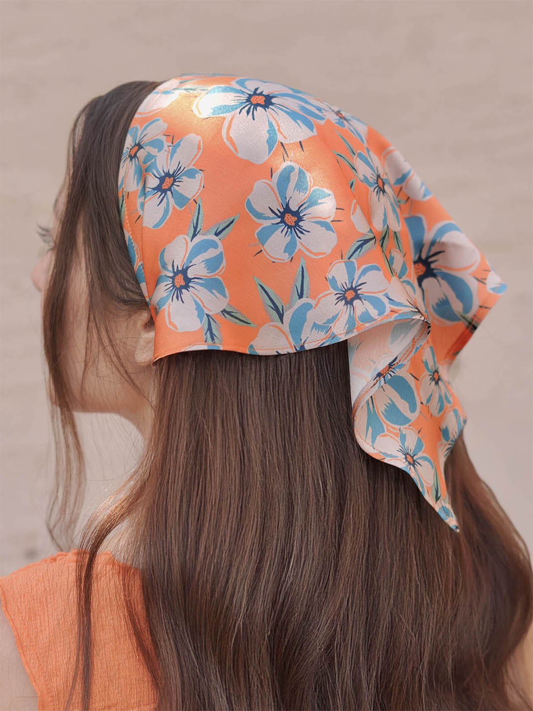 Orange Blossom Headscarf