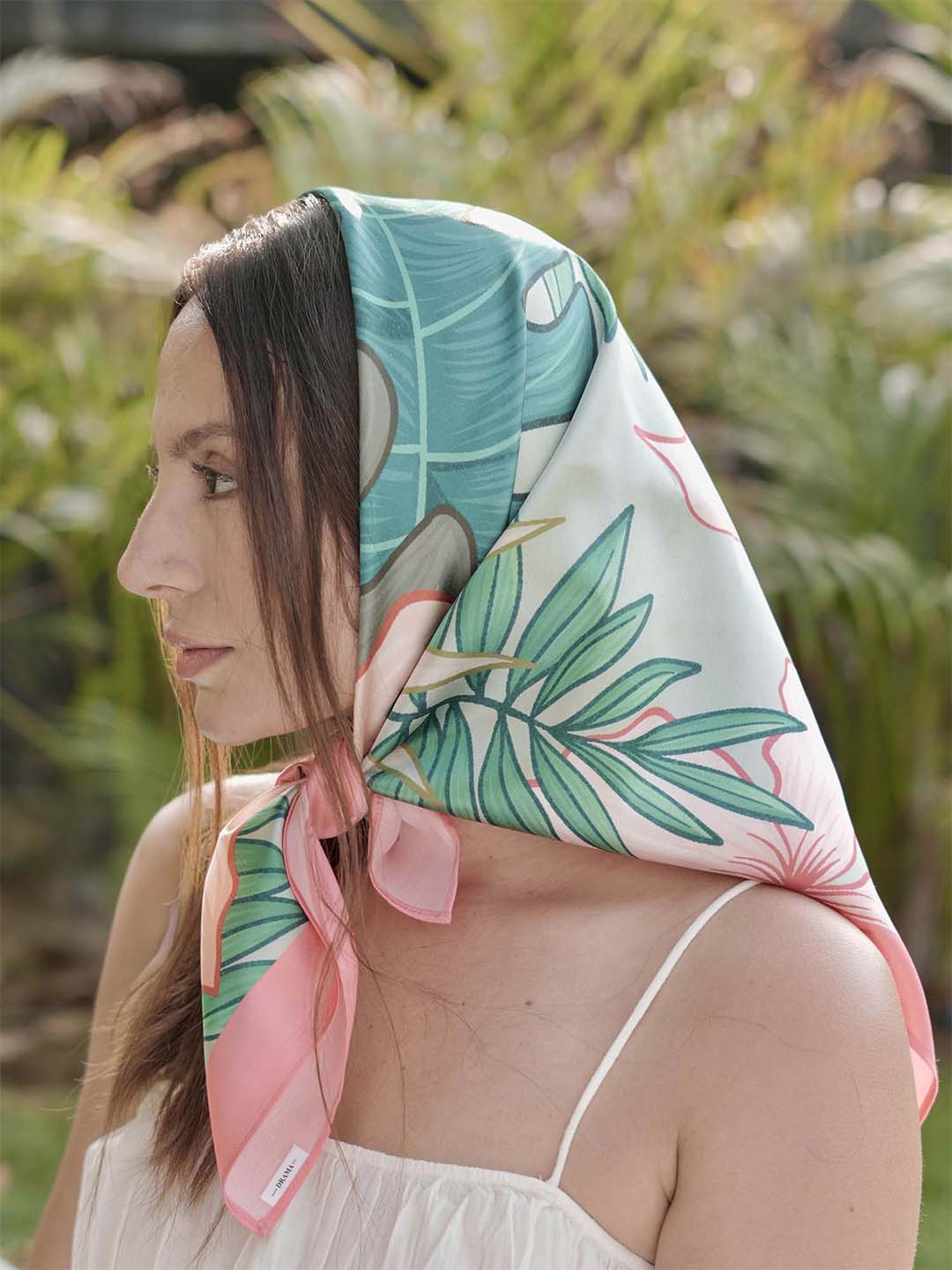 Pink Flora Belle Bandana Scarf