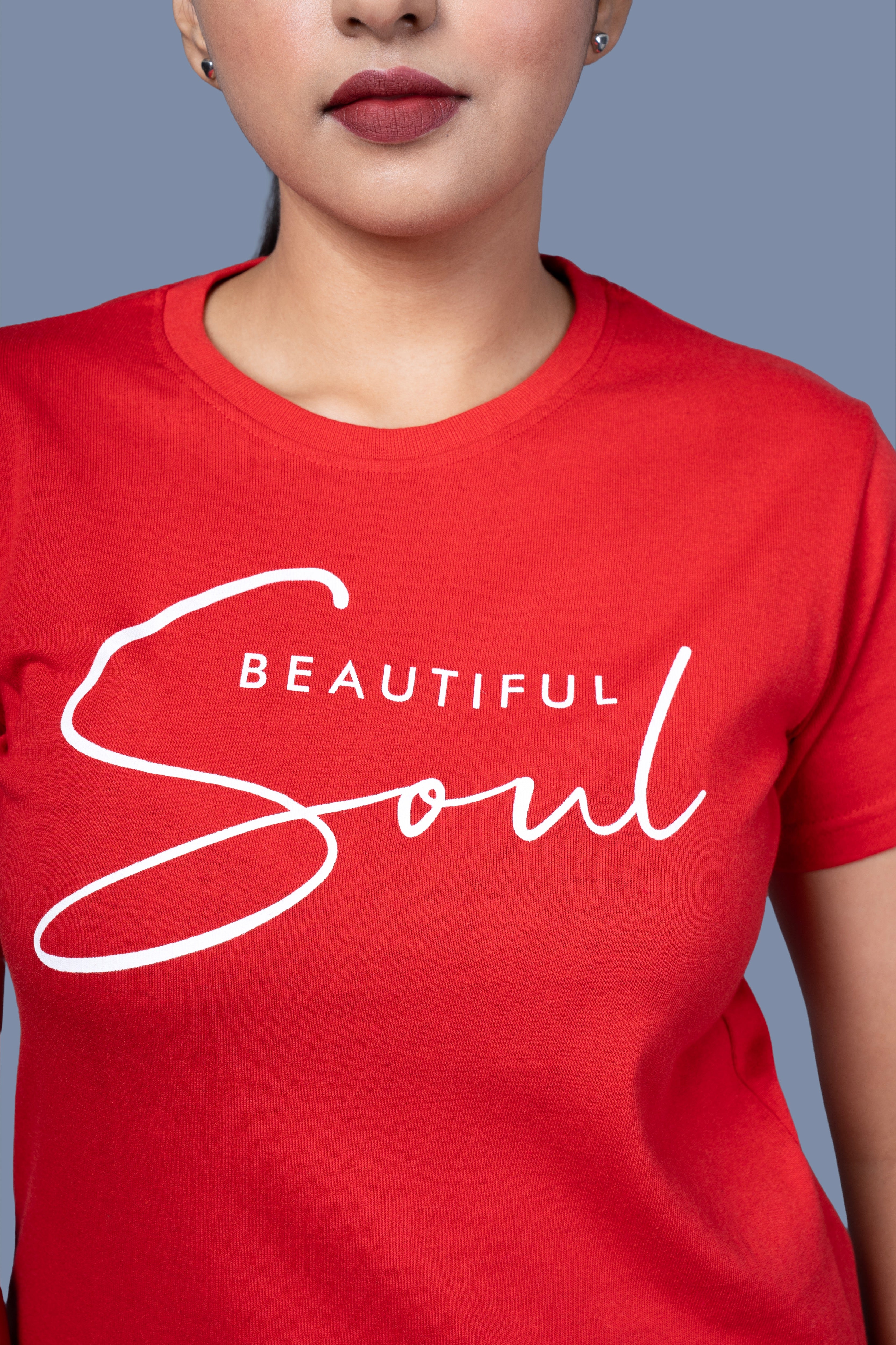 Women Pink Printed Cotton Regular T-Shirt