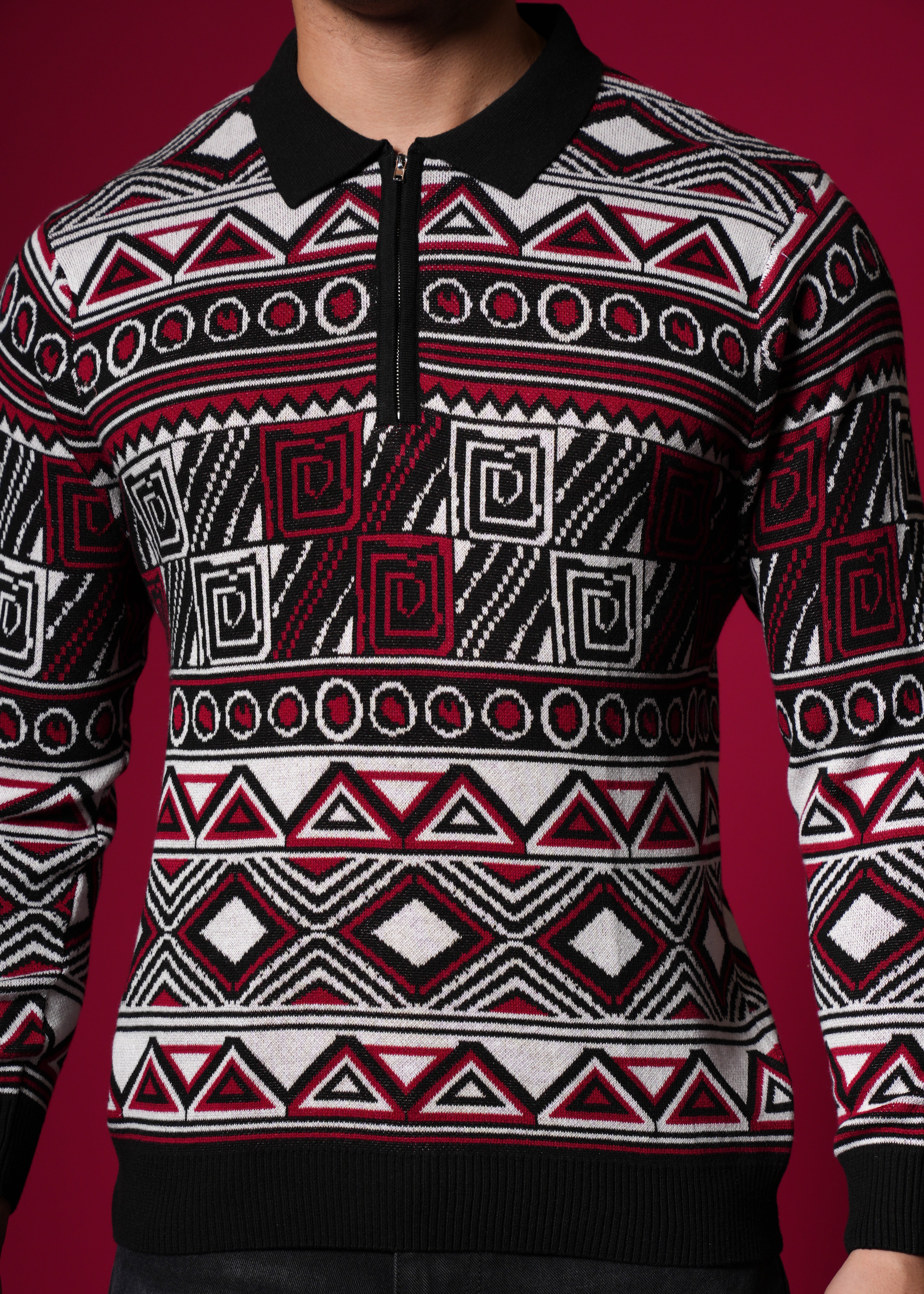 Men Multi-Color Cotton Sweatshirt