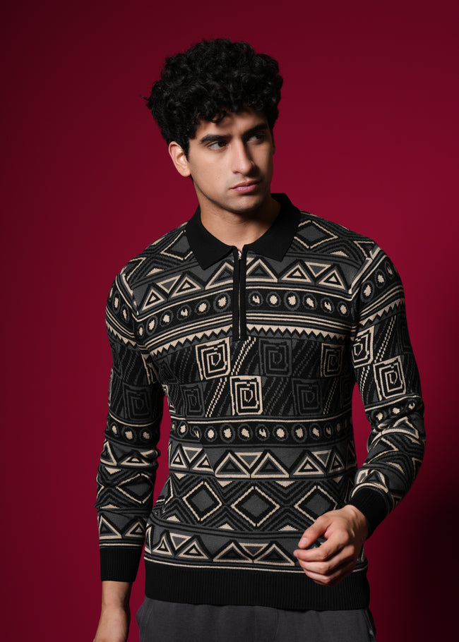 Men Multi-Color Cotton Sweatshirt