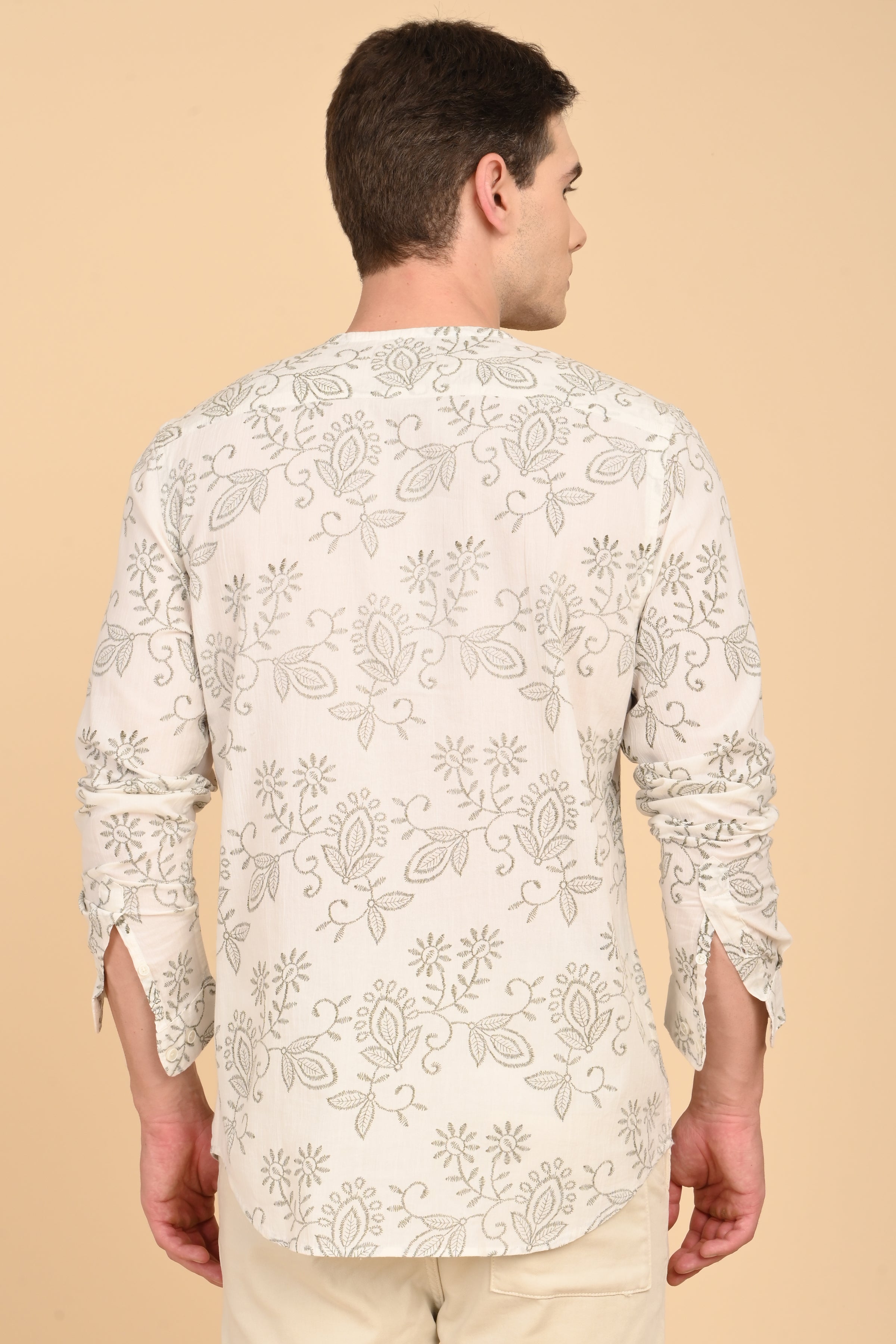 Men Crinkle Printed Shirt