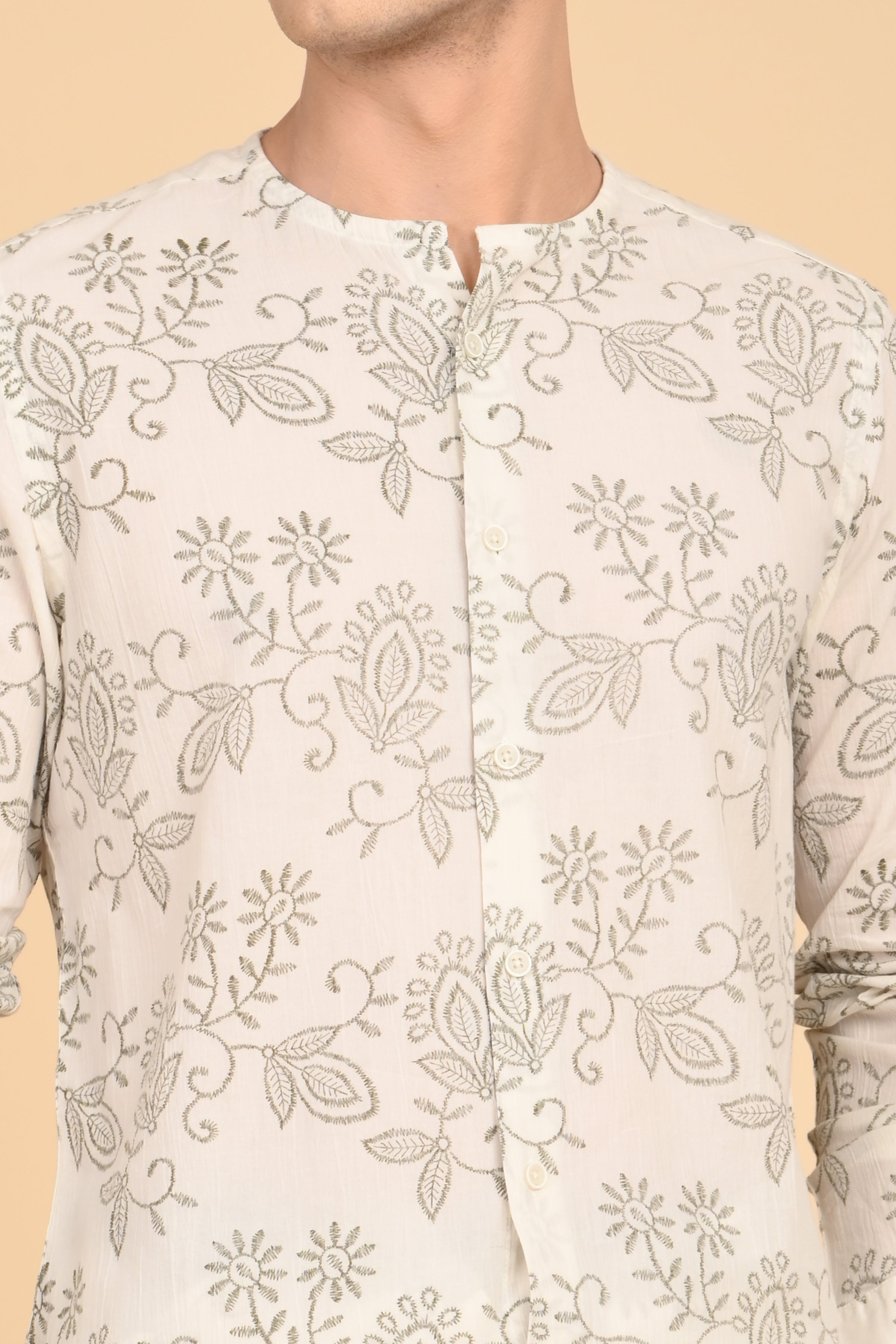 Men Crinkle Printed Shirt