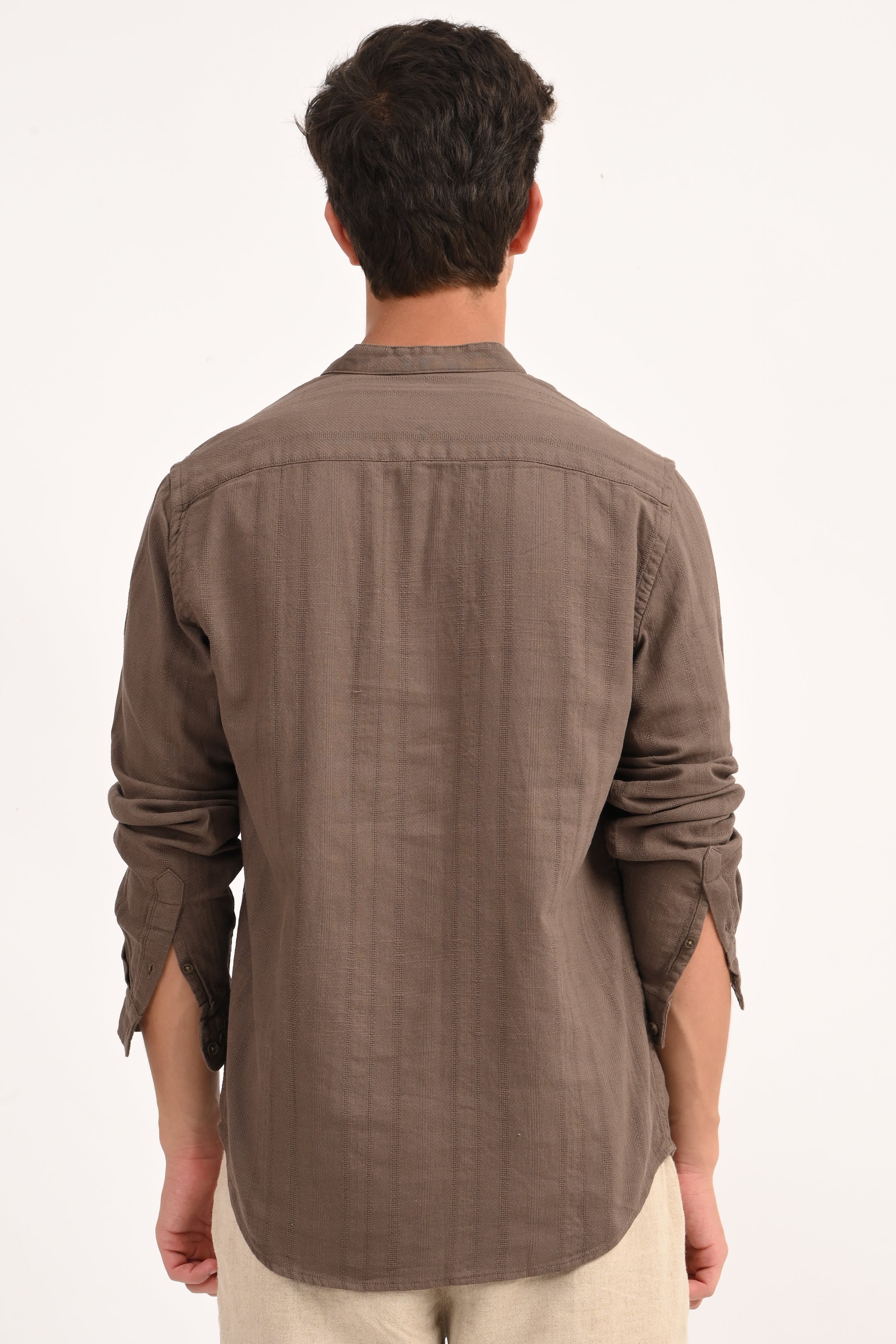 Men Dobby Striped Shirt