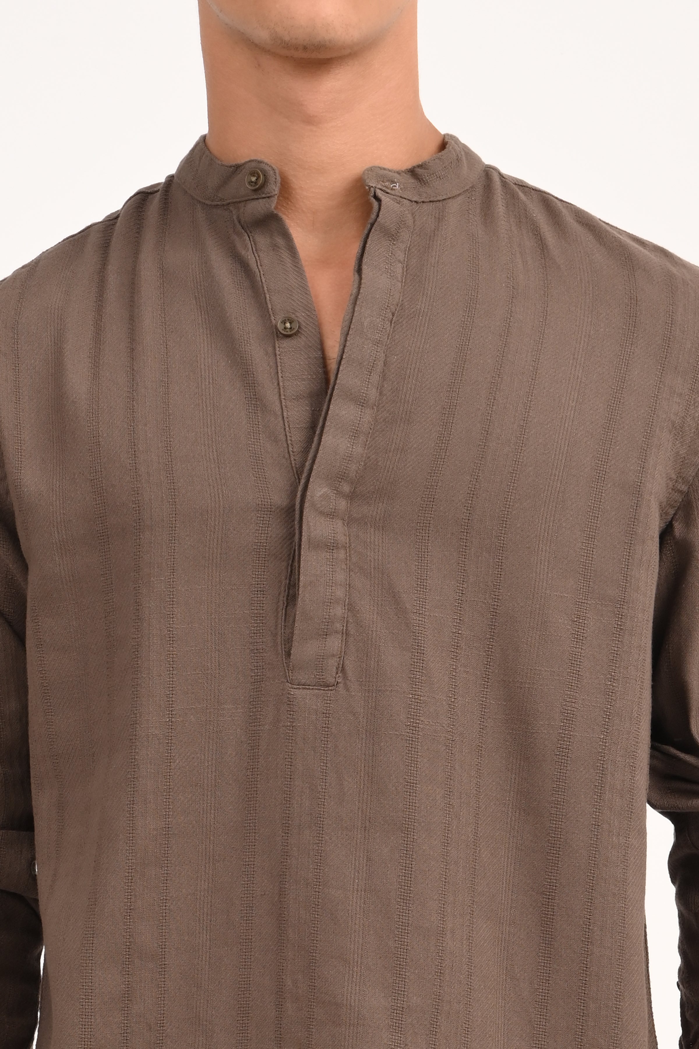 Men Dobby Striped Shirt