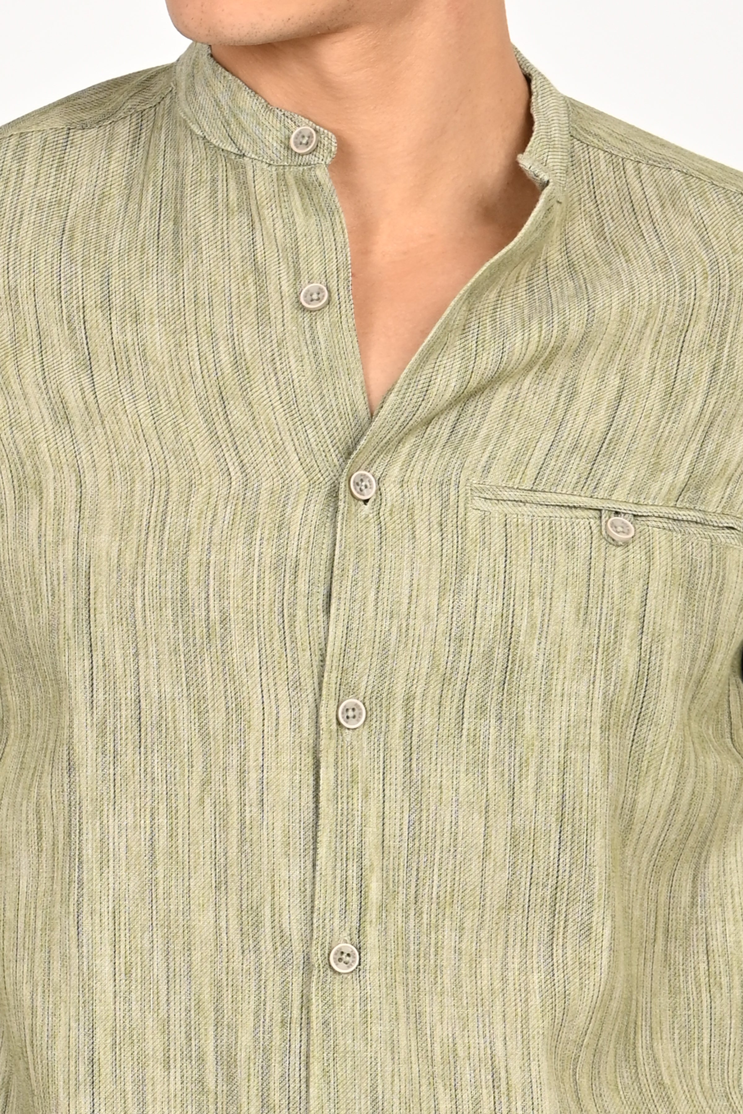 Men Cotton Striped Shirt