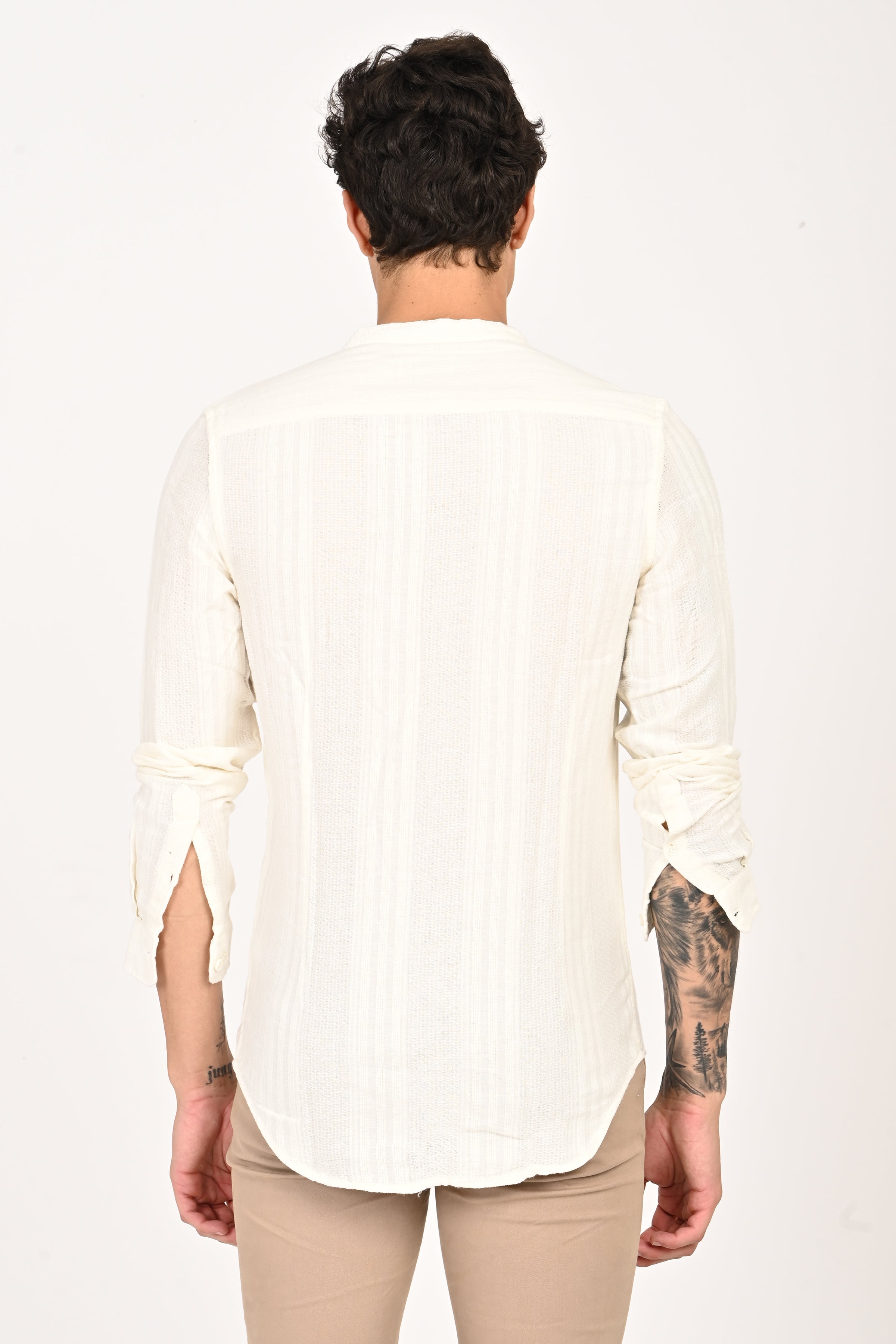 Men Dobby Striped Shirt
