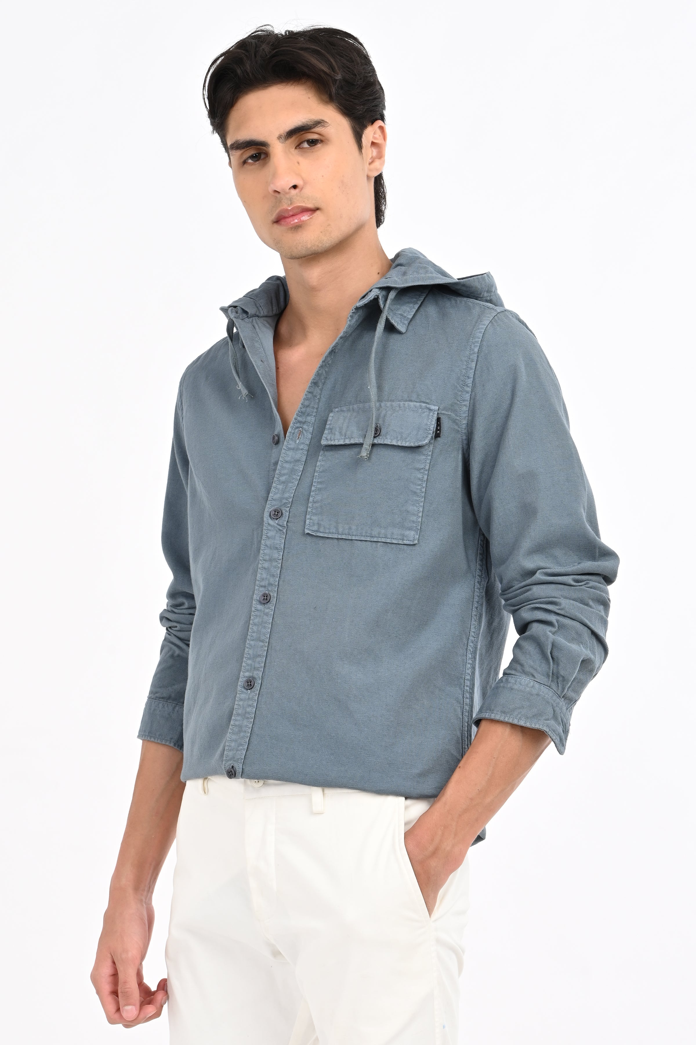 Men Vampir Hooded Shirt