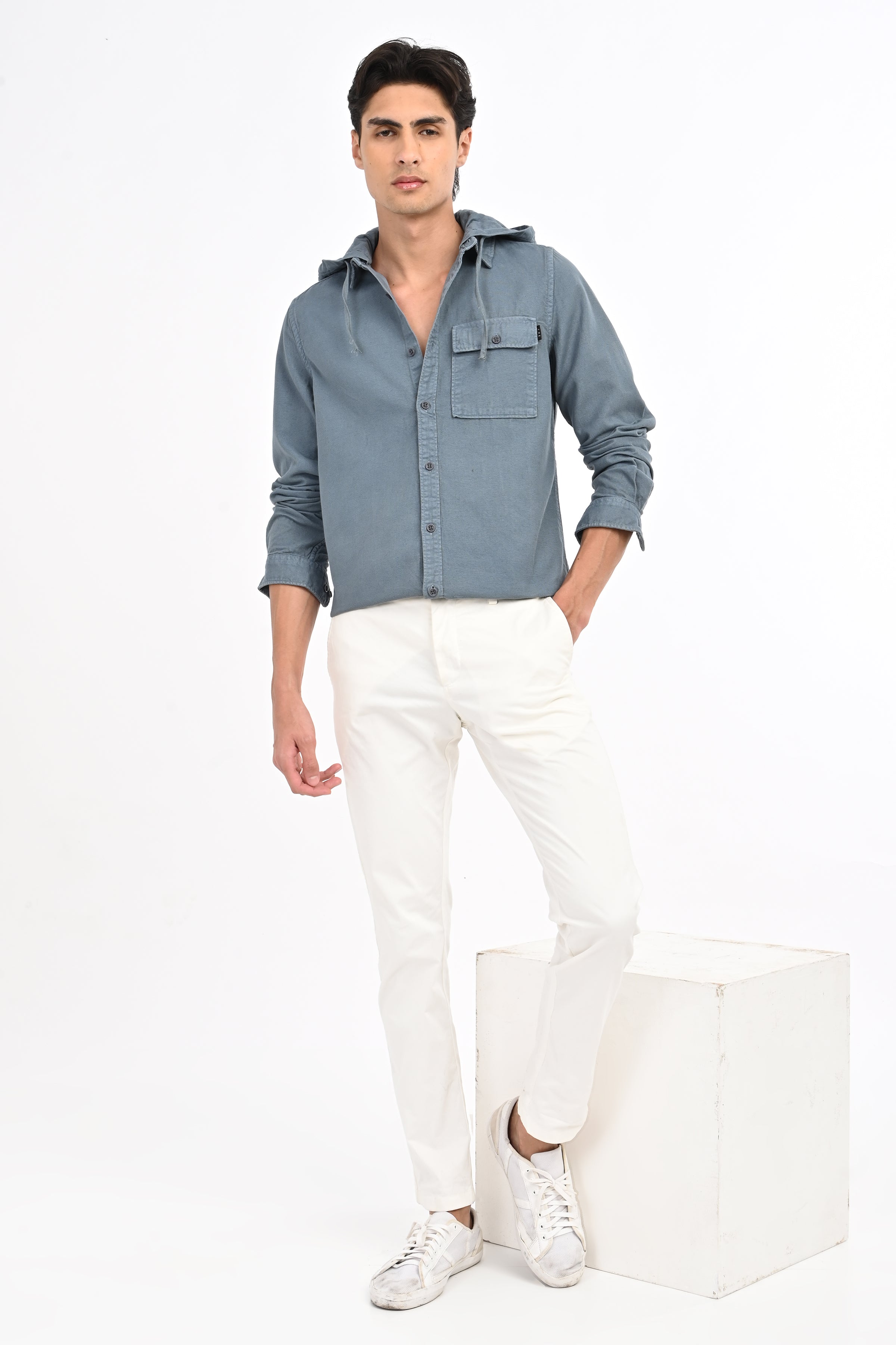 Men Vampir Hooded Shirt