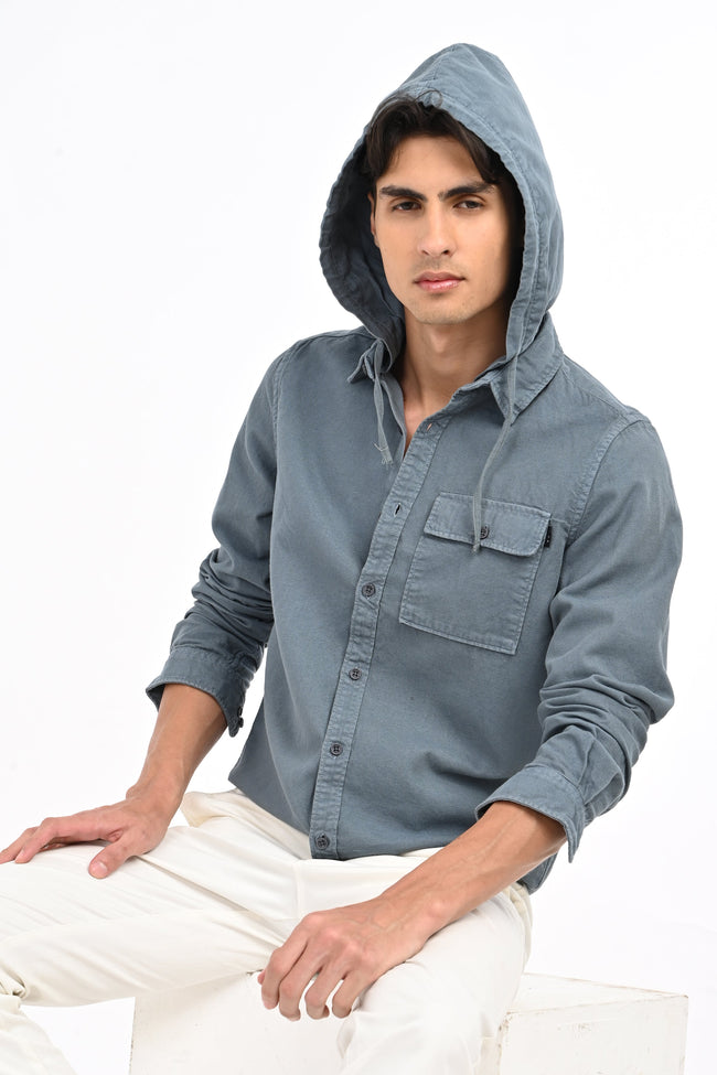 Men Vampir Hooded Shirt