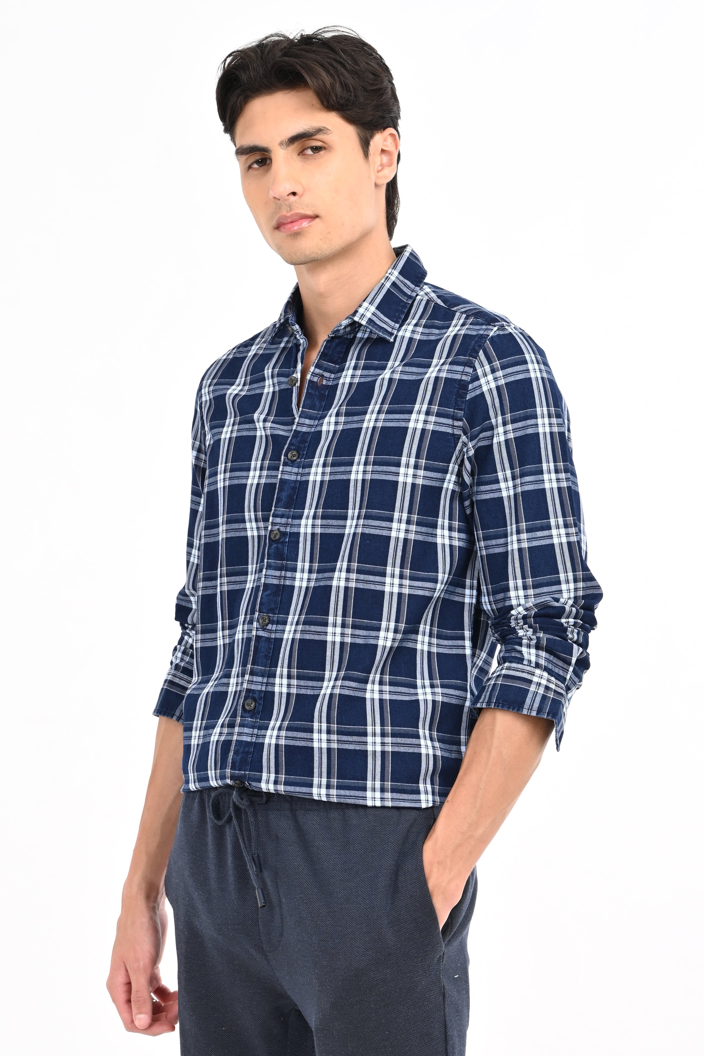 Men Albany Check Shirt